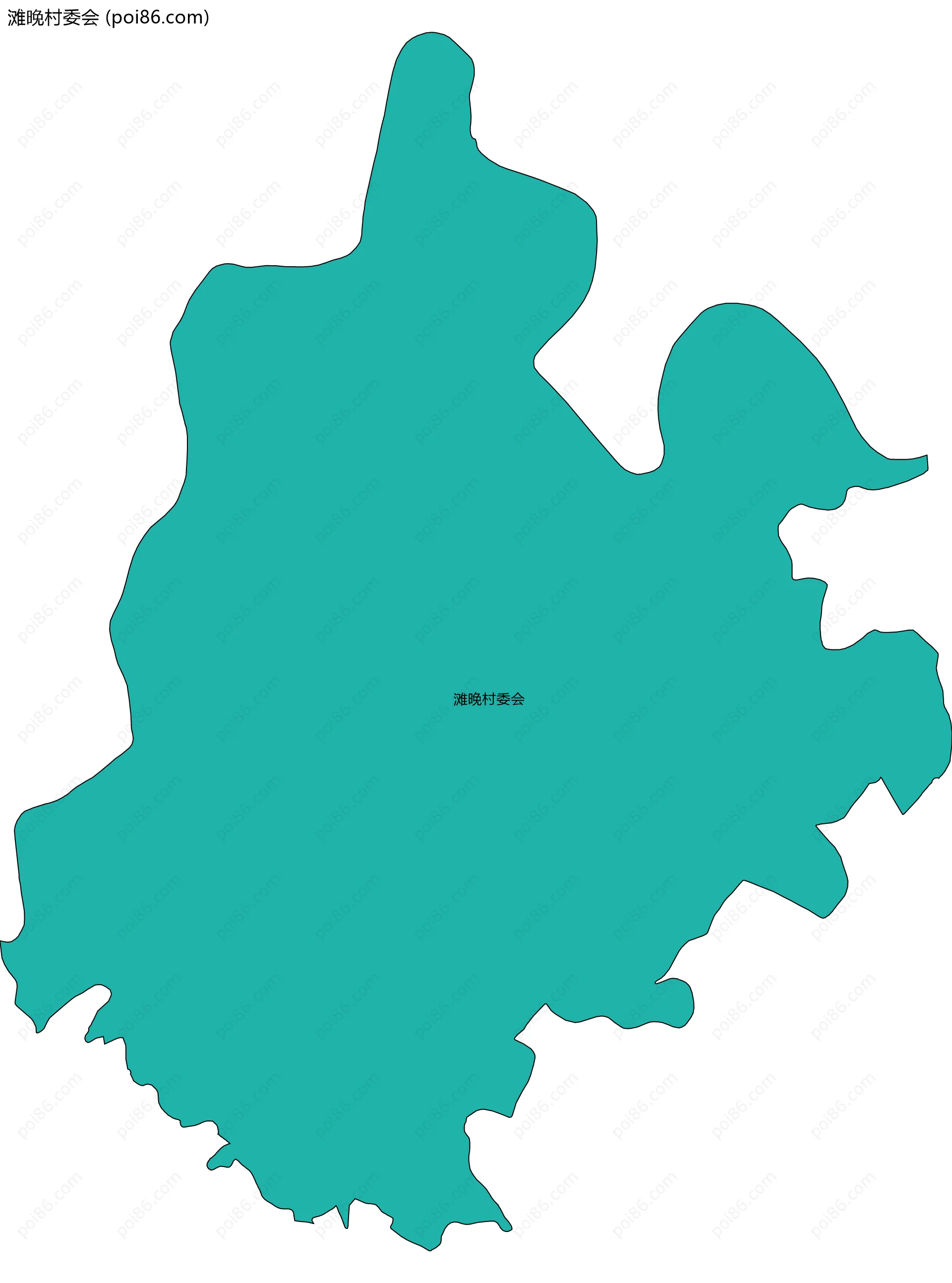 滩晚村委会边界地图