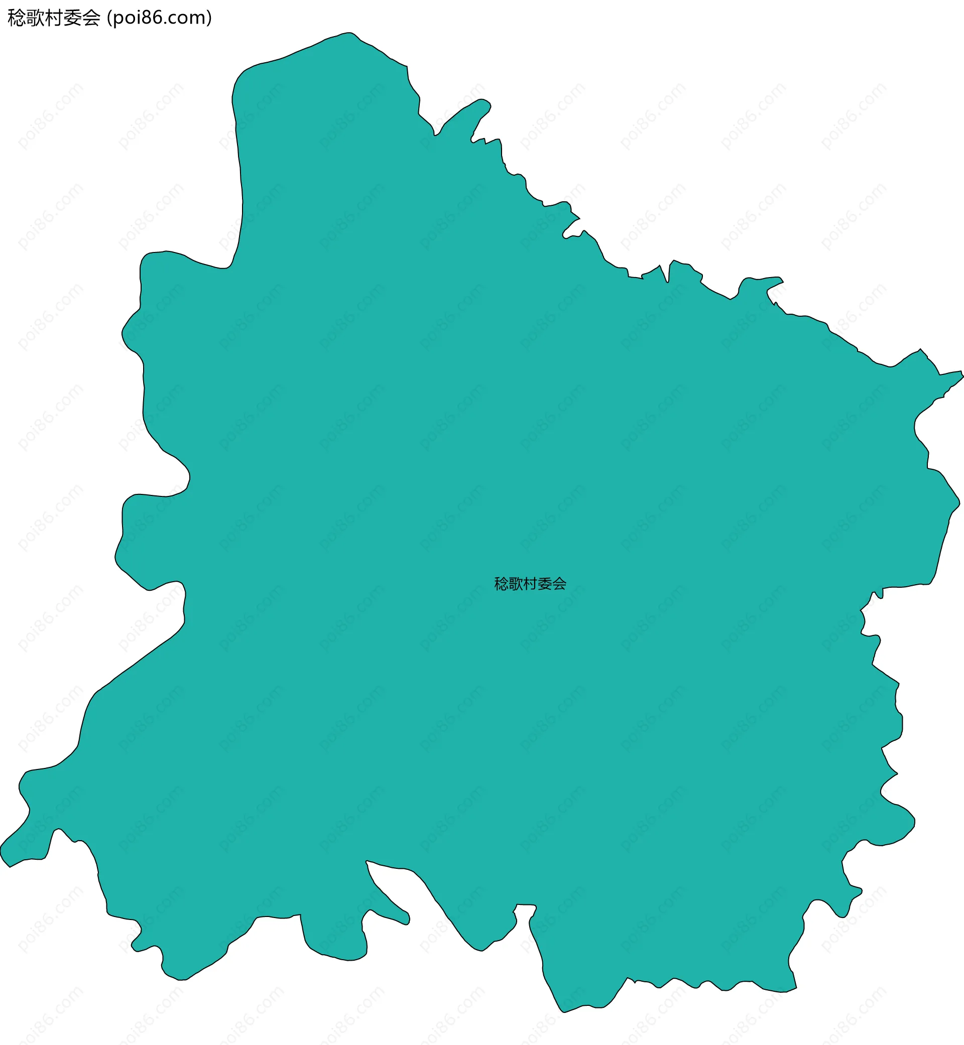 稔歌村委会边界地图