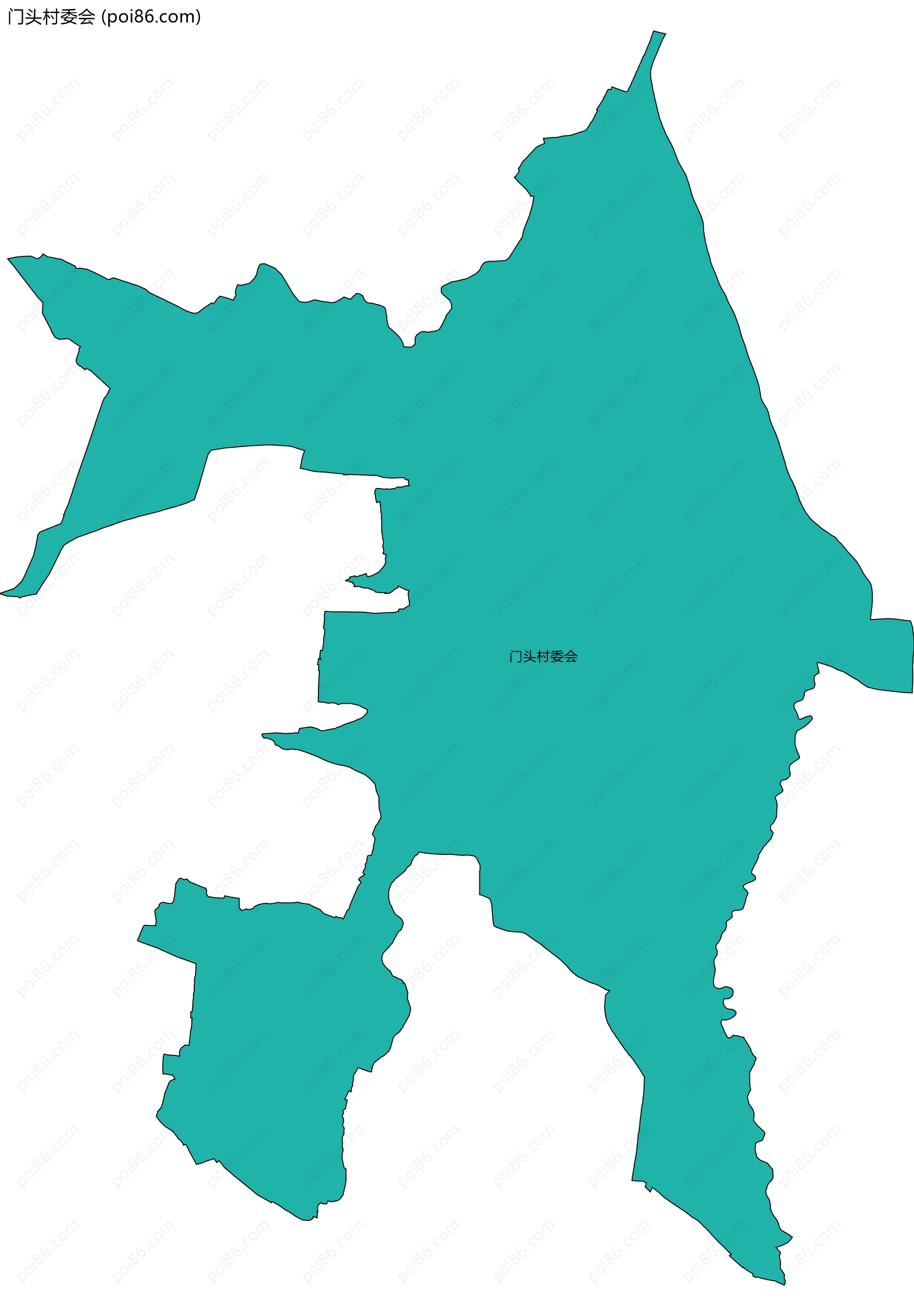 门头村委会边界地图