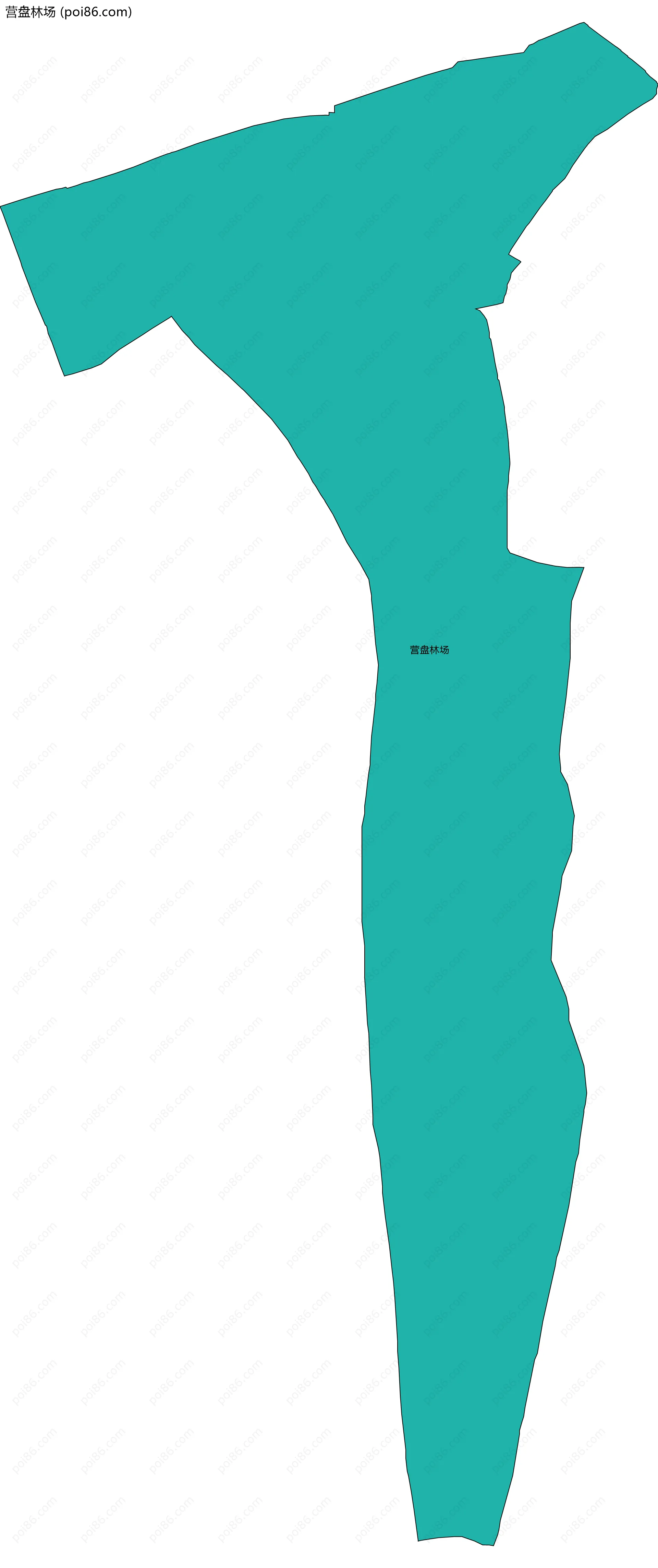 营盘林场边界地图