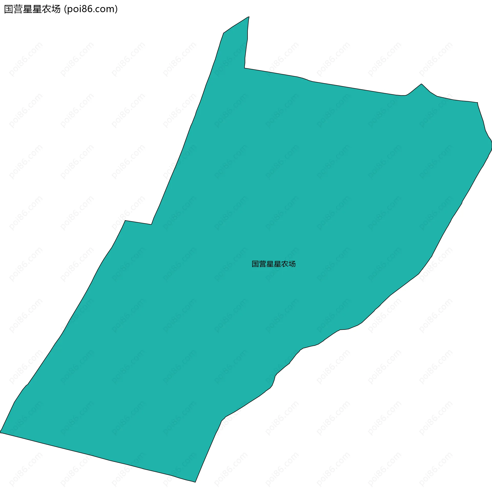 国营星星农场边界地图