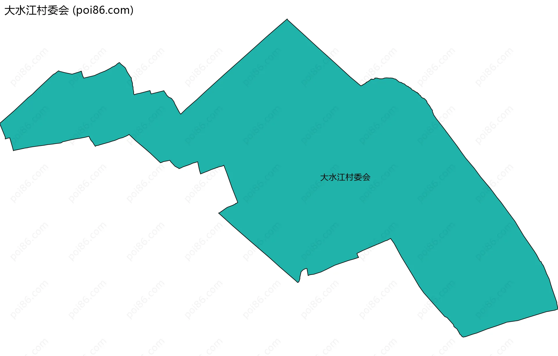 大水江村委会边界地图