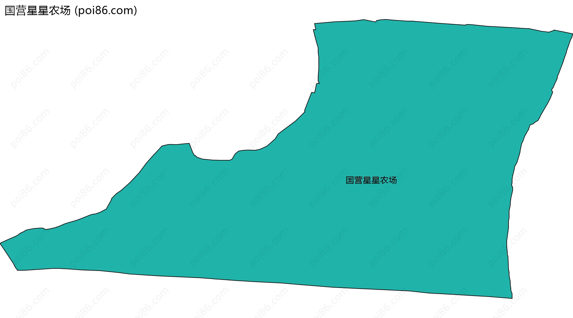 国营星星农场边界地图