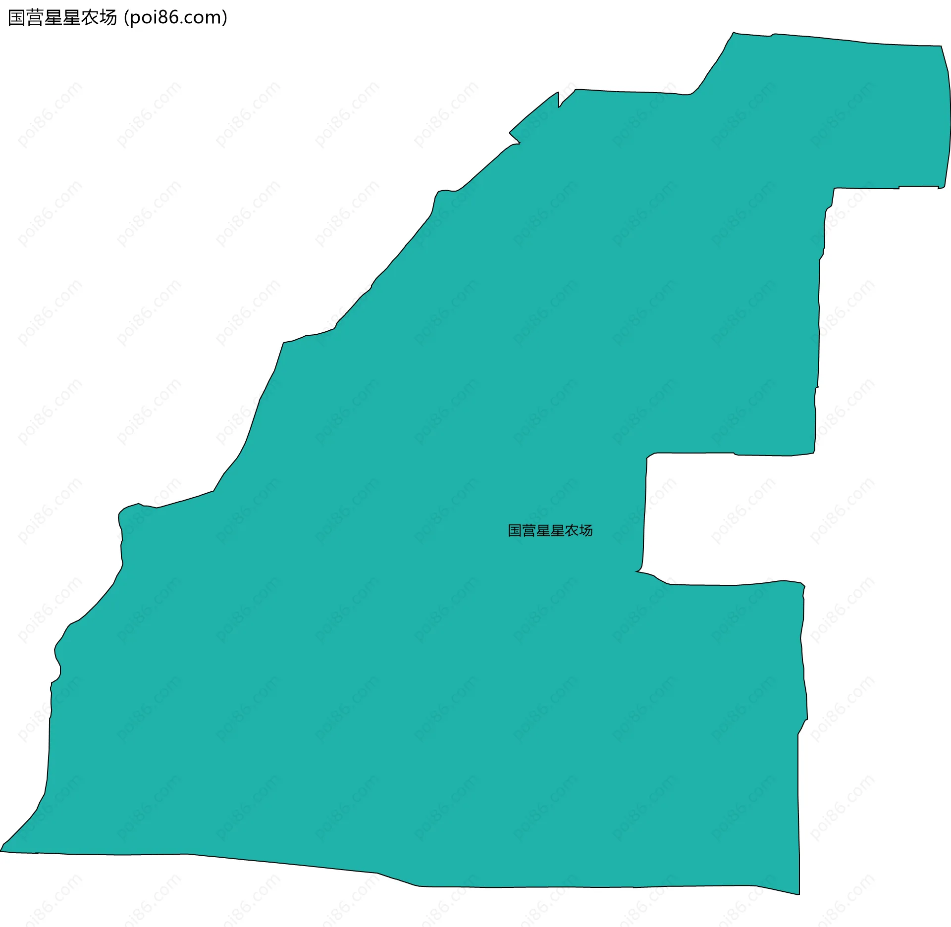 国营星星农场边界地图