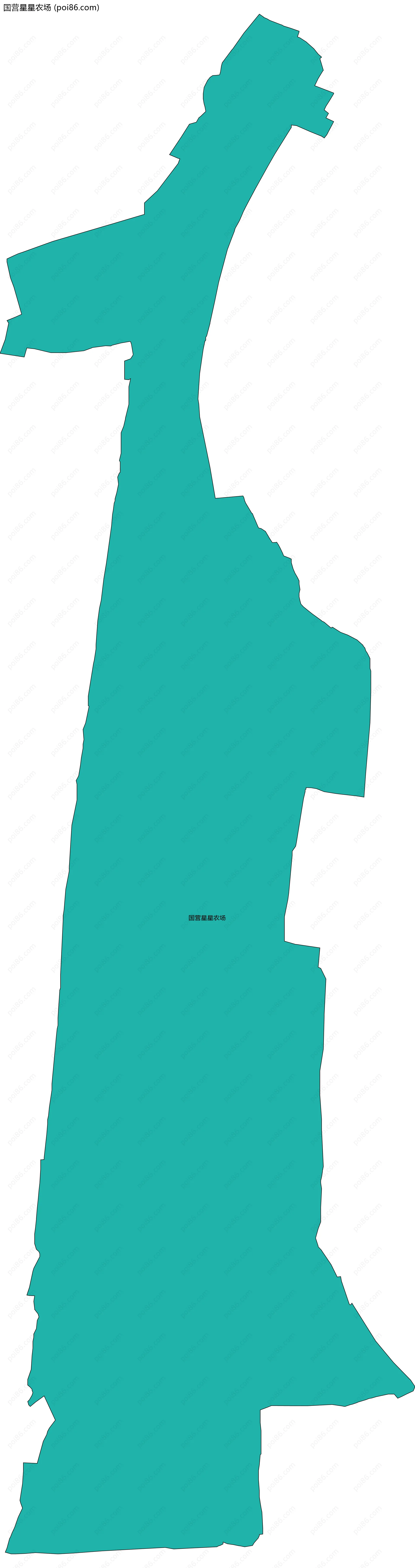 国营星星农场边界地图