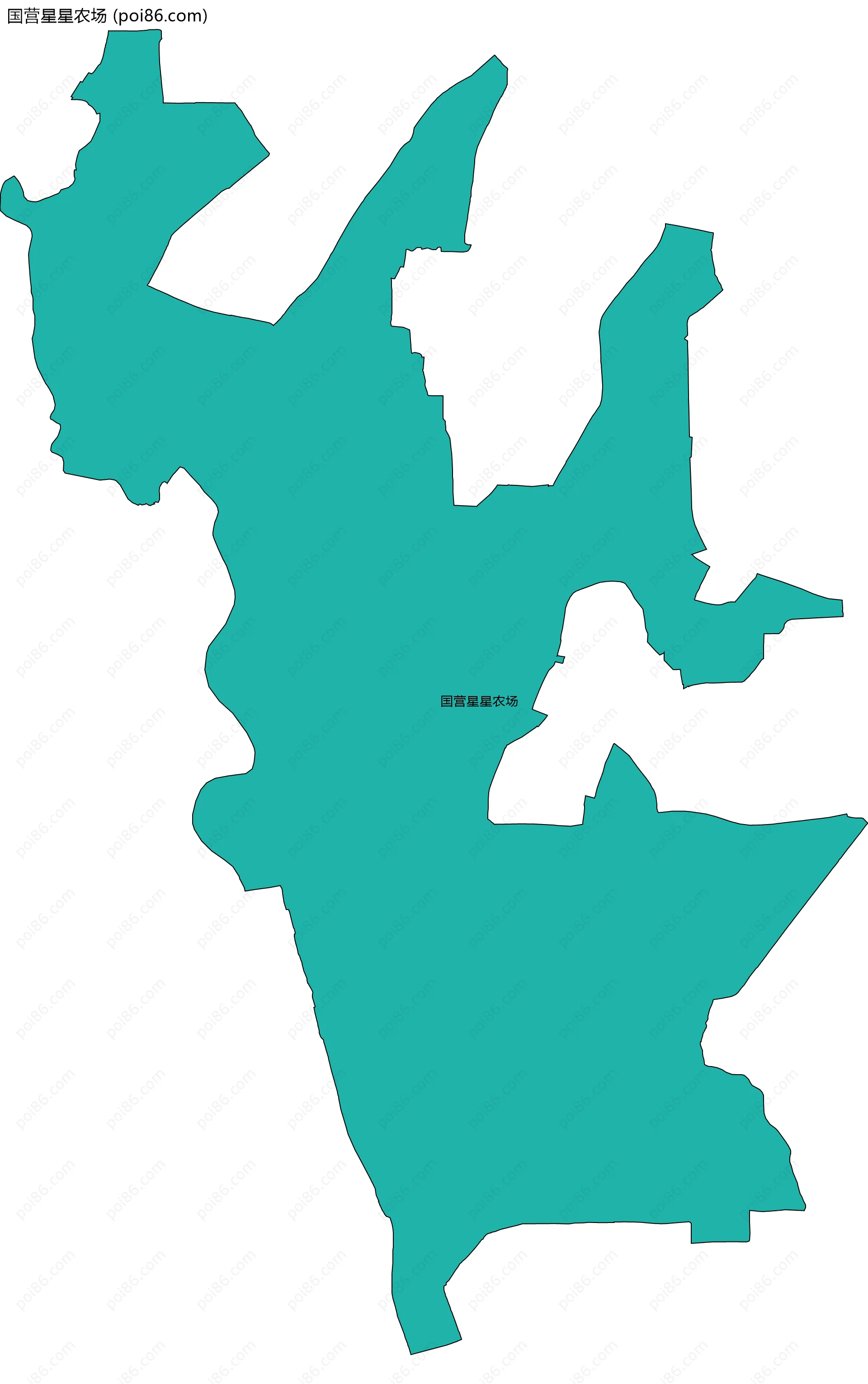 国营星星农场边界地图