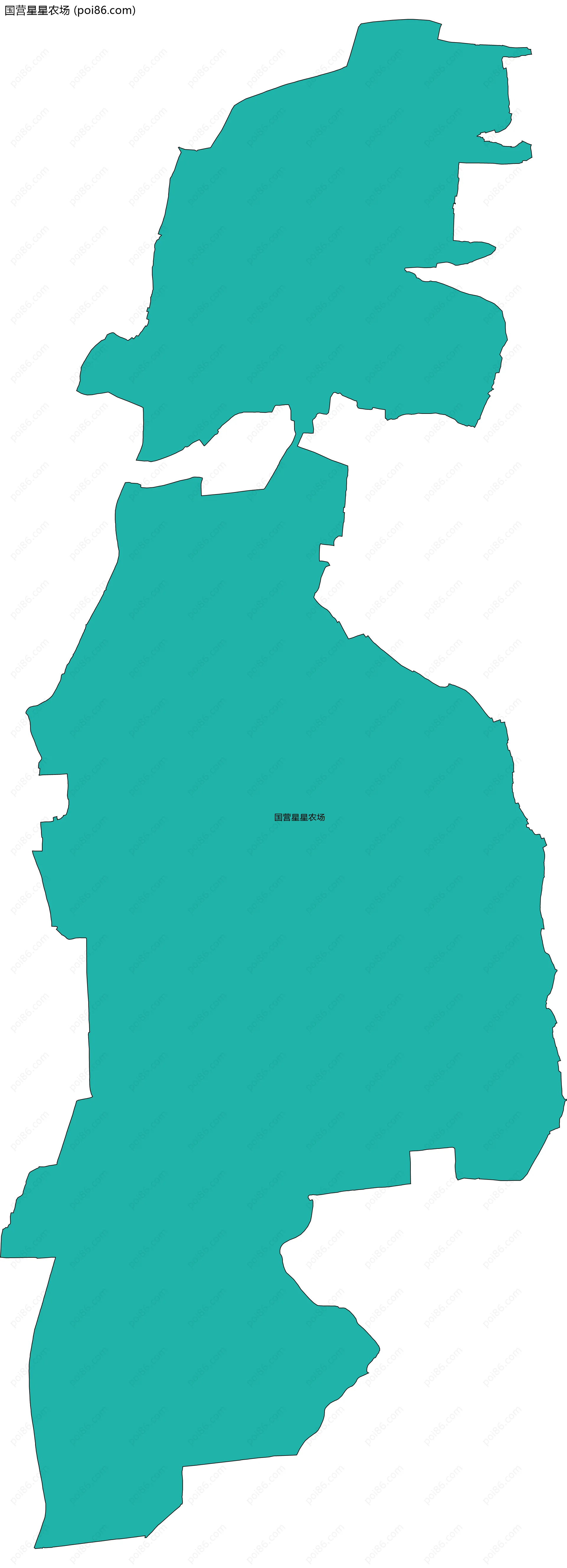 国营星星农场边界地图