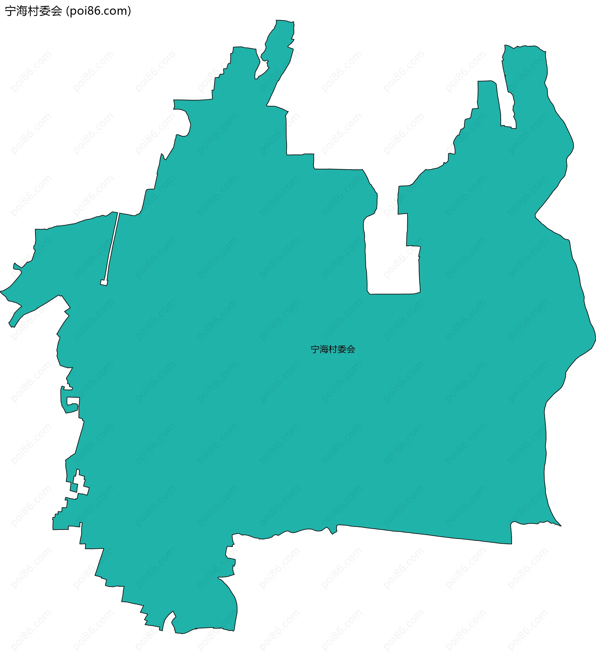 宁海村委会边界地图