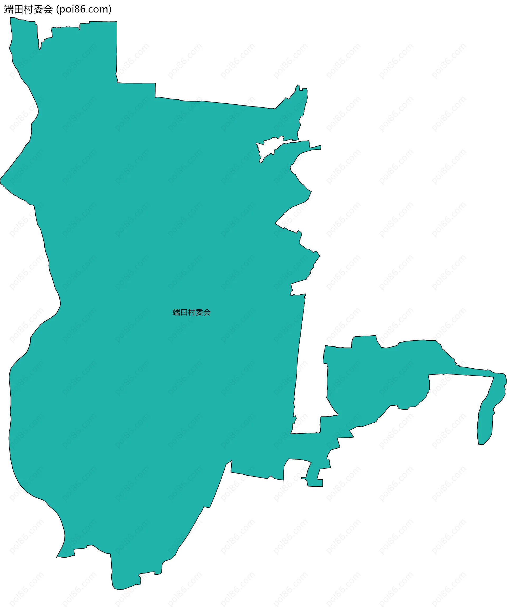 端田村委会边界地图