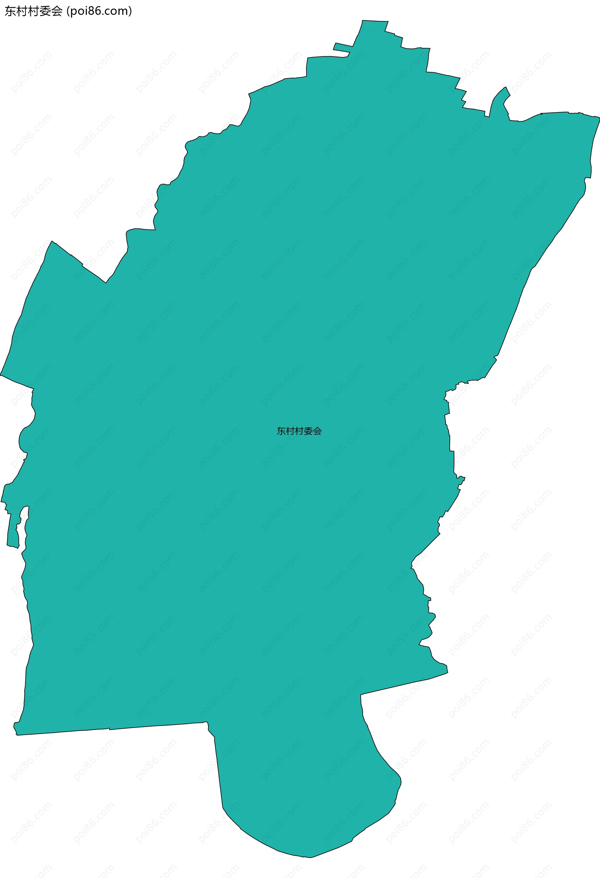 东村村委会边界地图