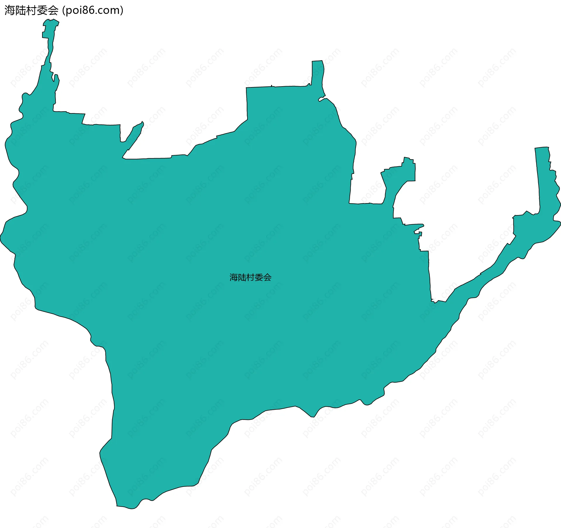 海陆村委会边界地图