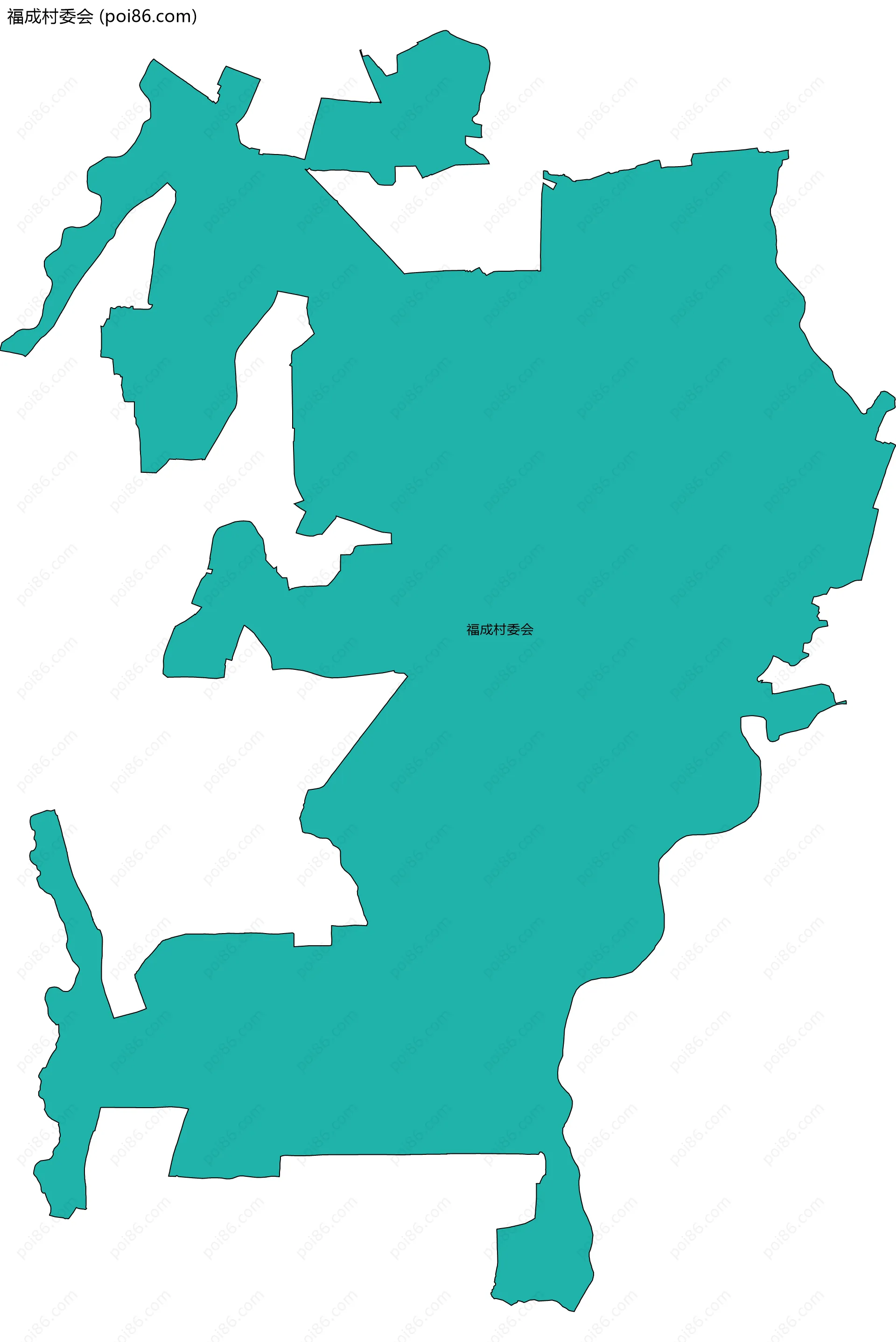 福成村委会边界地图