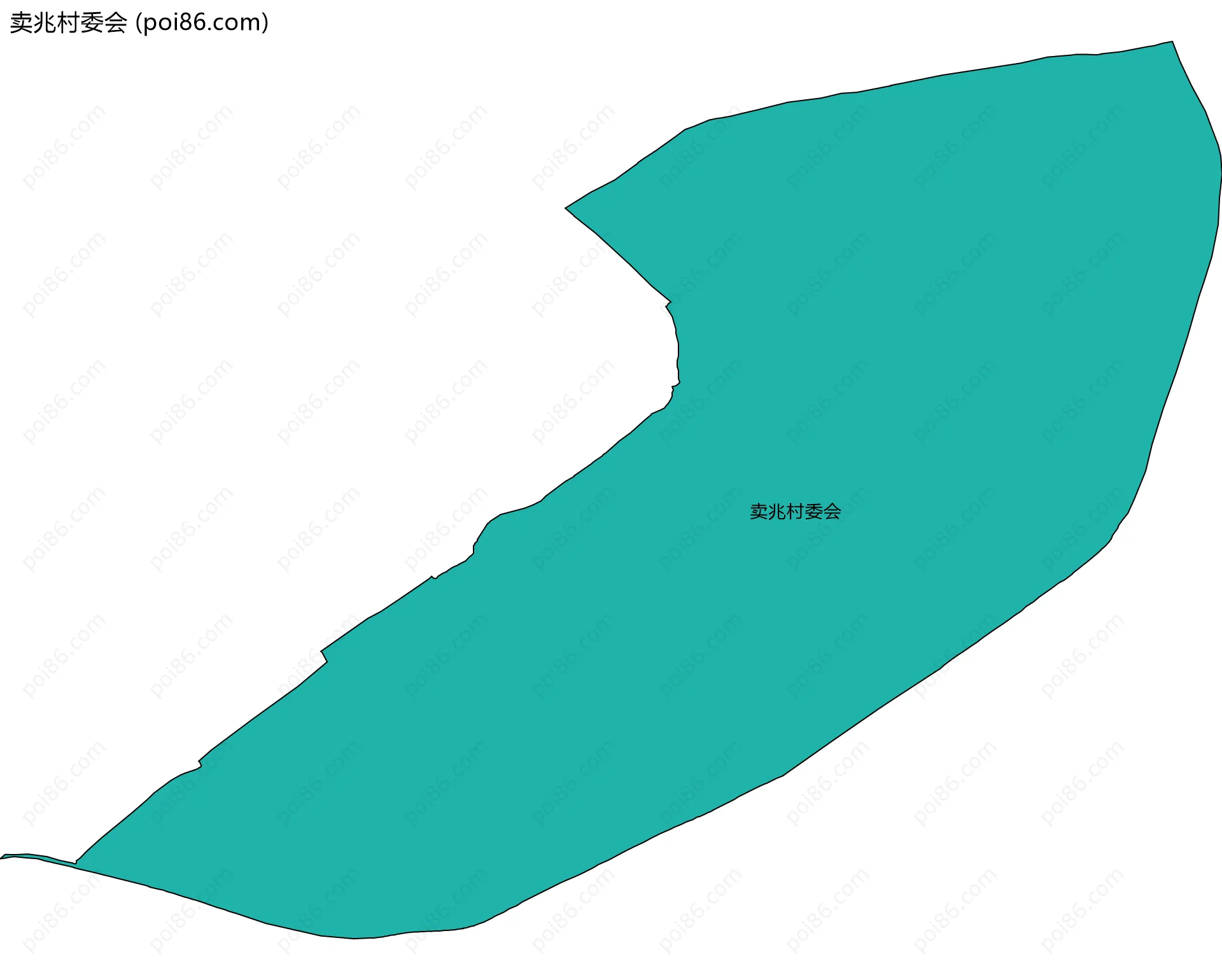 卖兆村委会边界地图