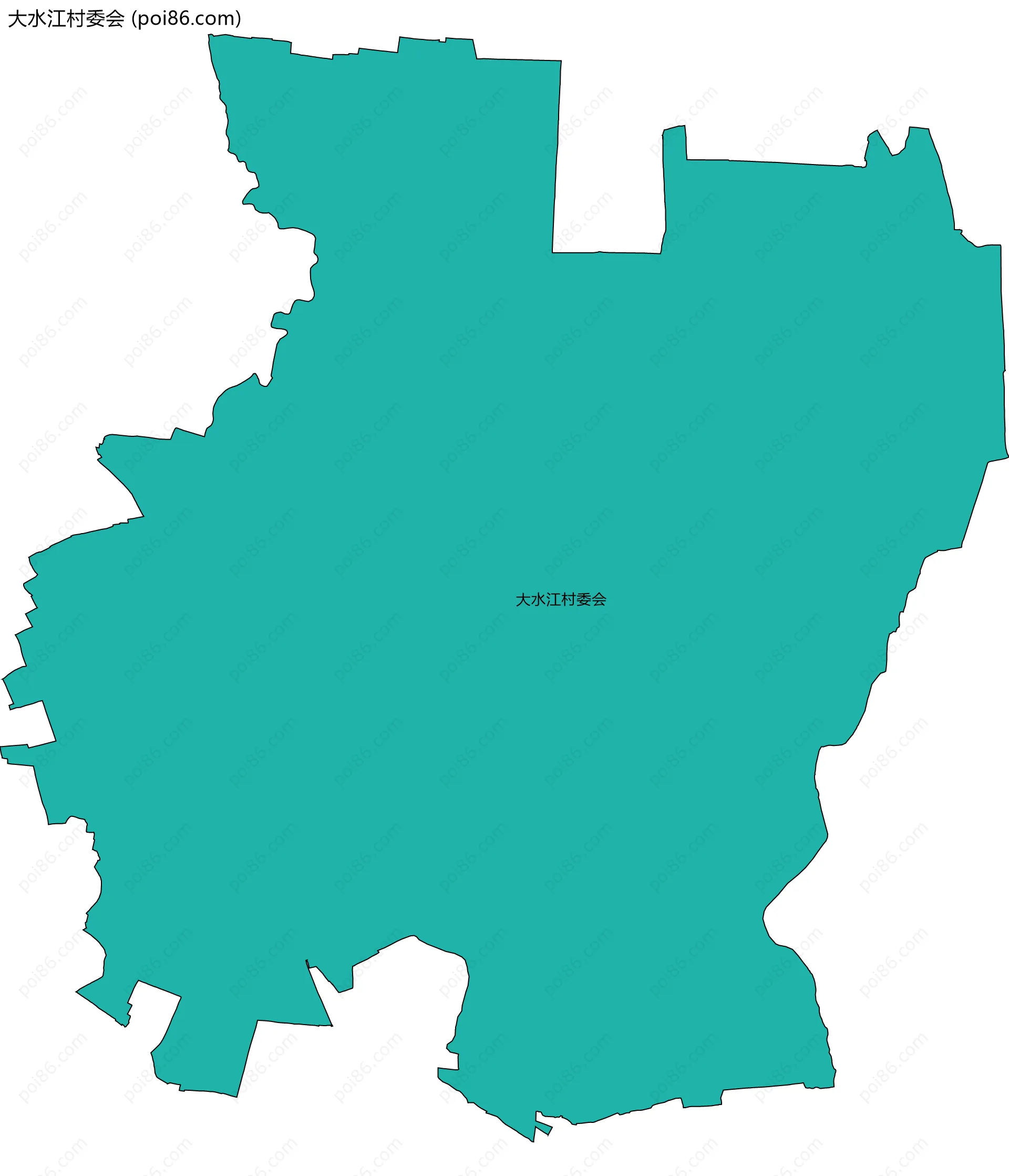 大水江村委会边界地图