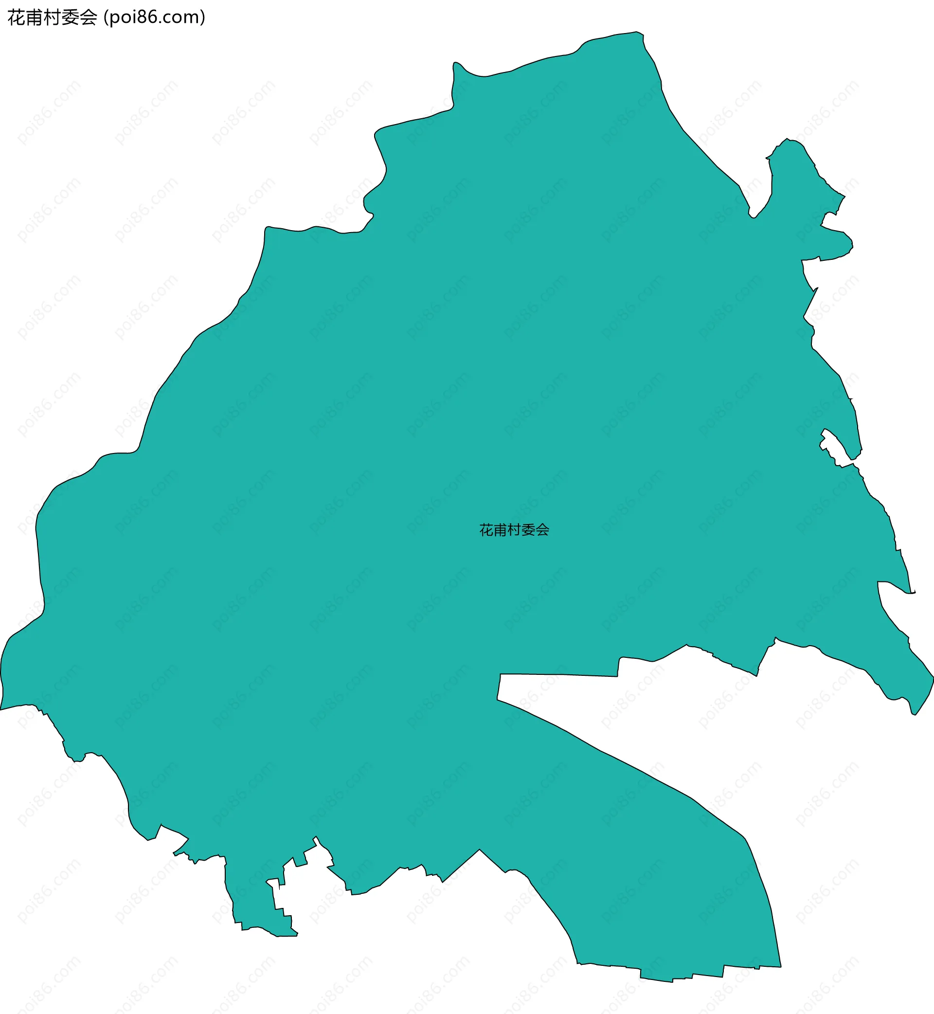 花甫村委会边界地图
