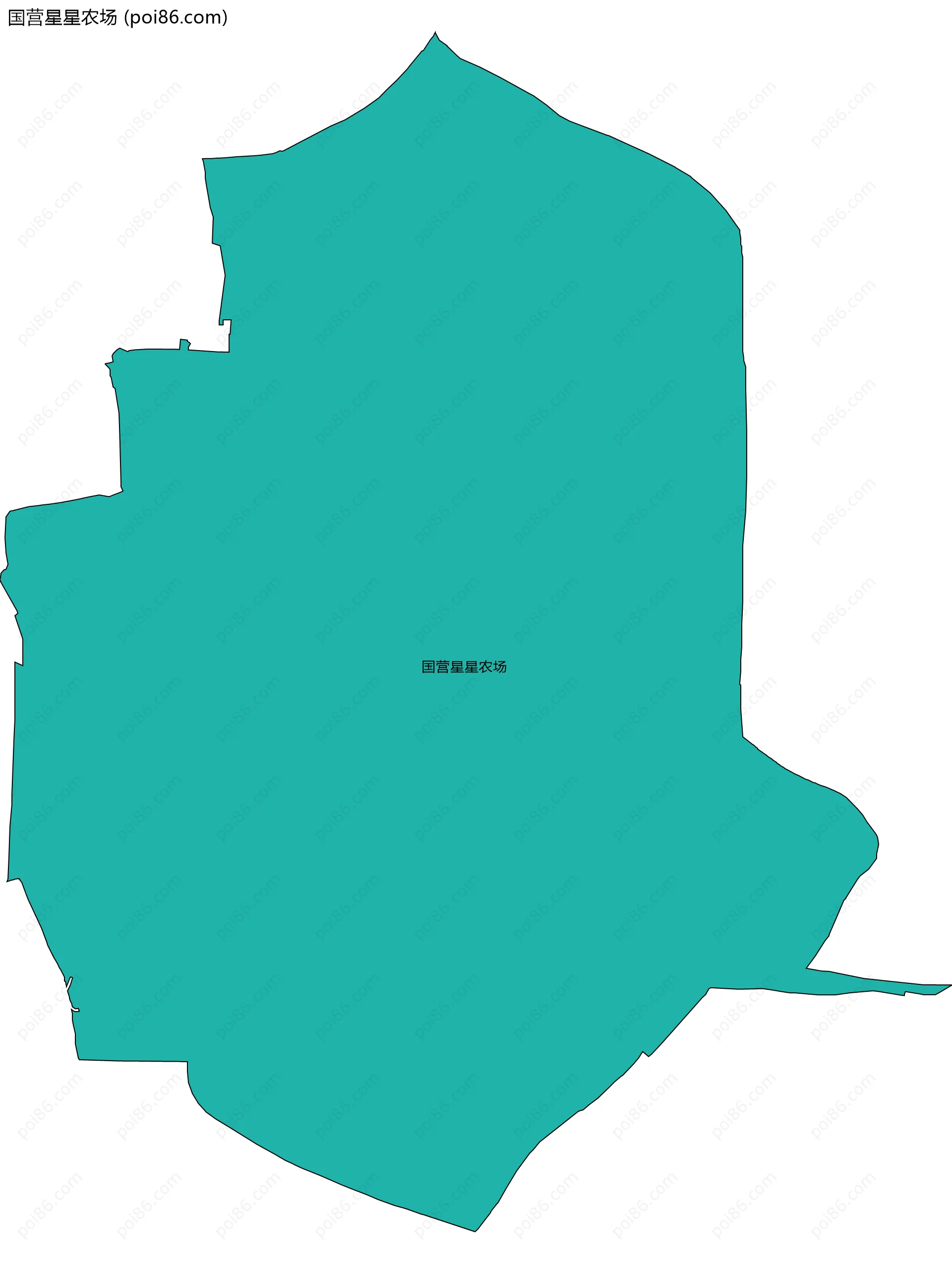 国营星星农场边界地图