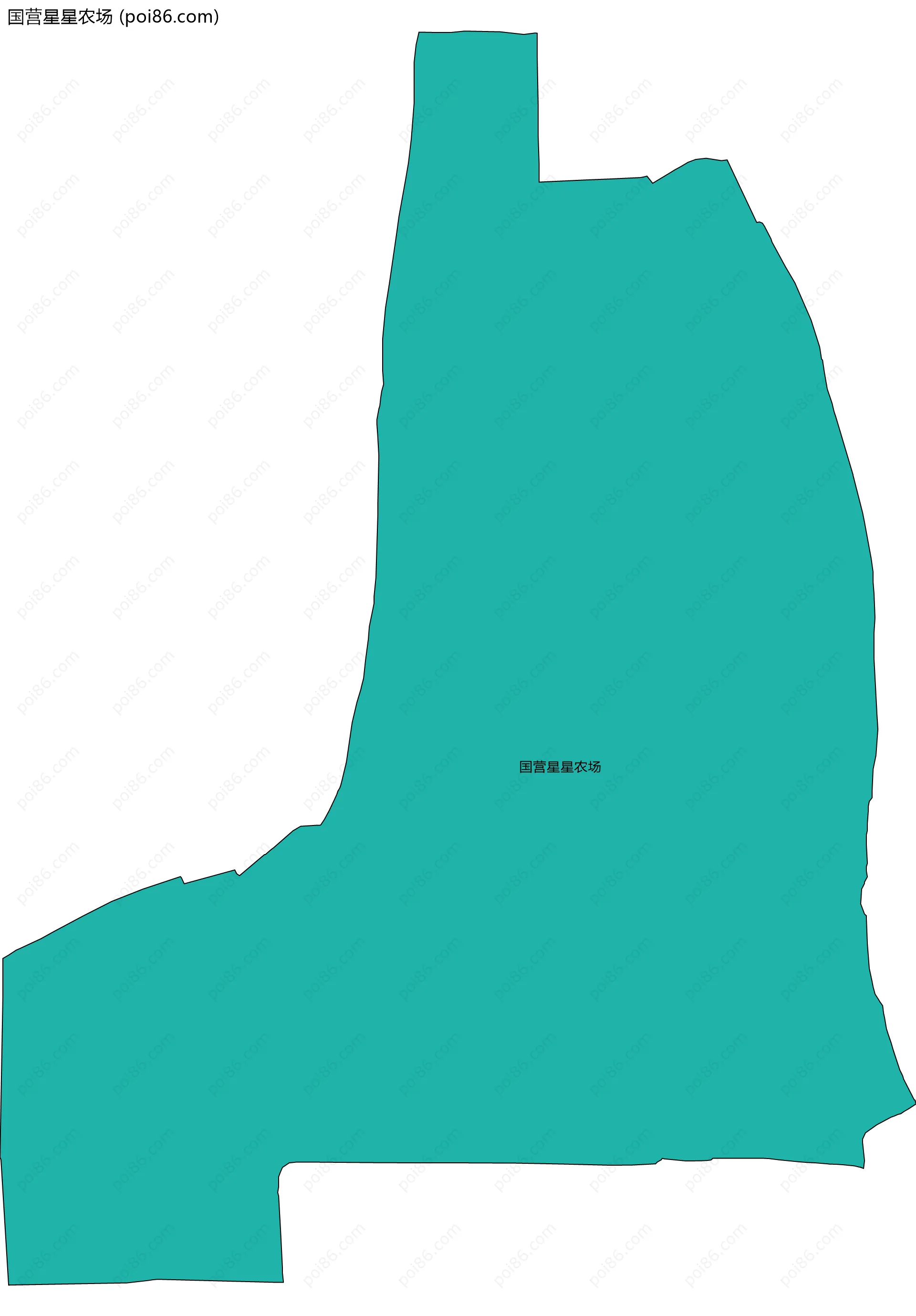 国营星星农场边界地图