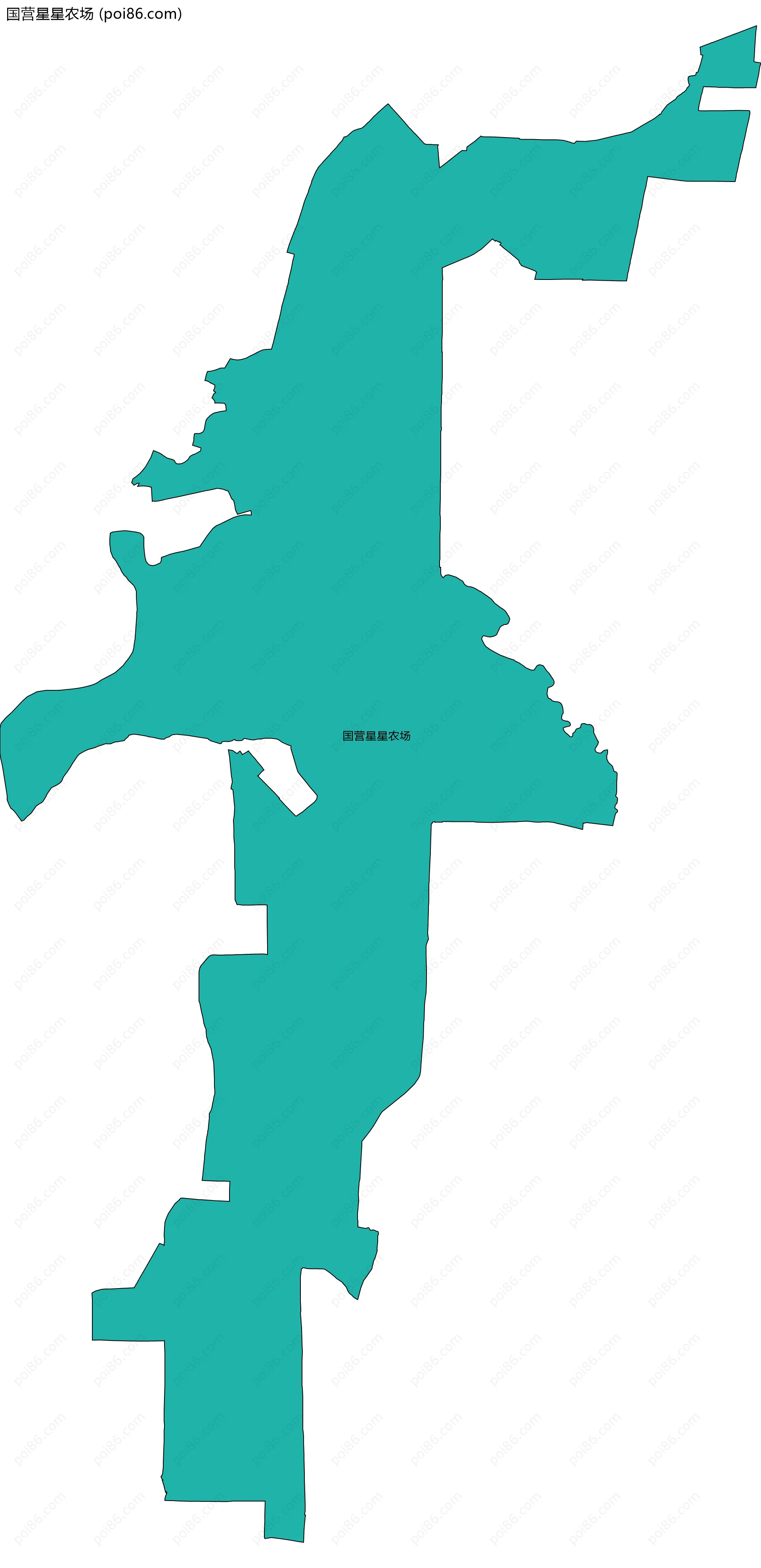 国营星星农场边界地图