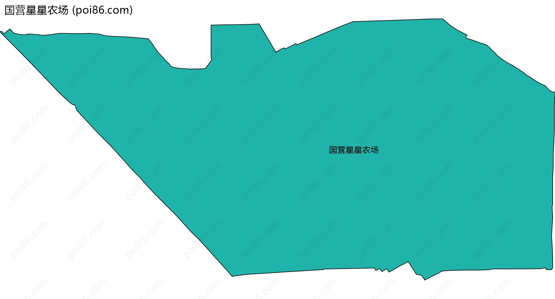 国营星星农场边界地图
