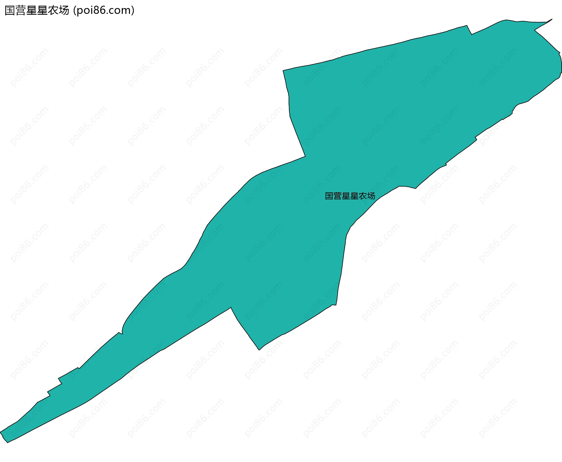 国营星星农场边界地图