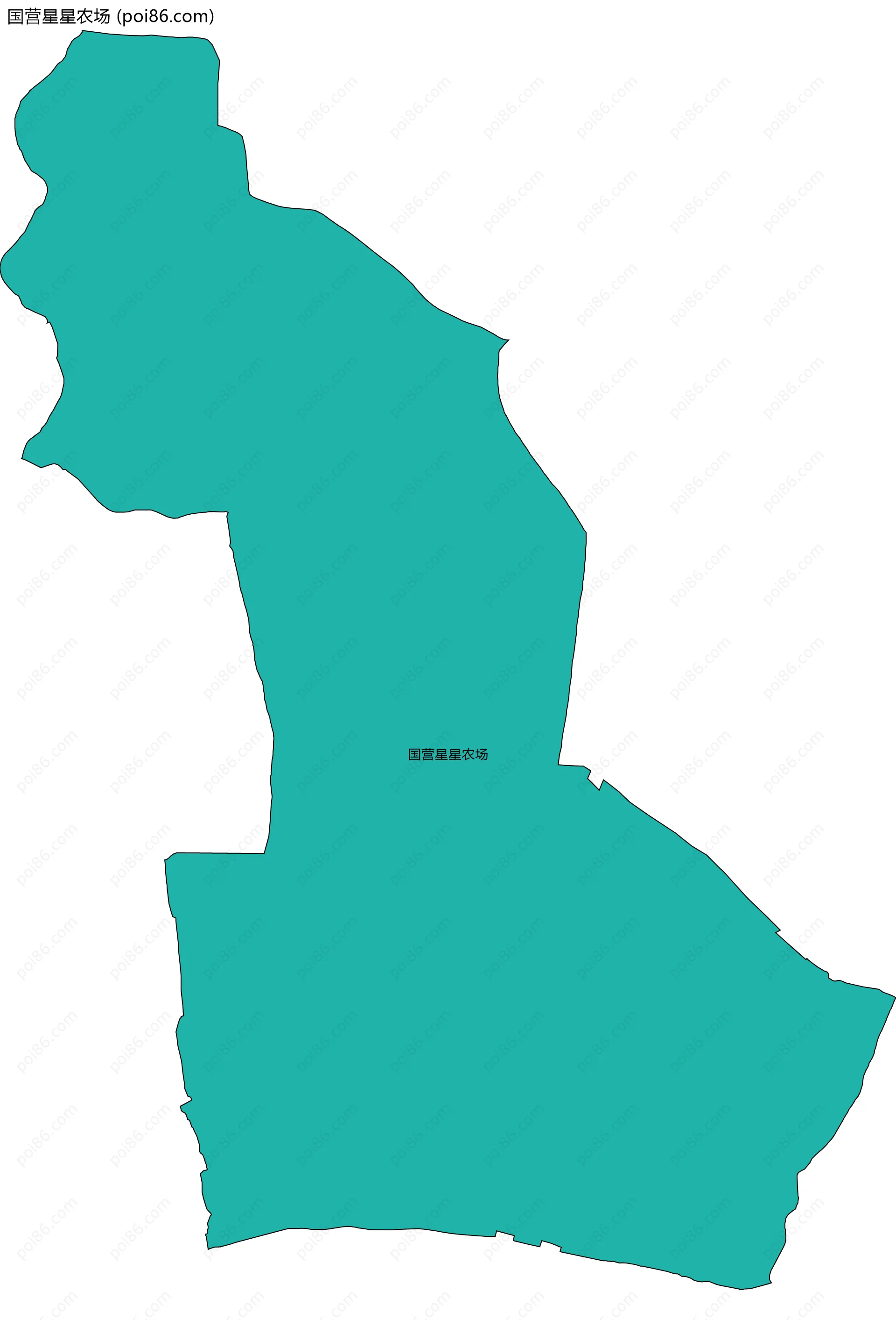 国营星星农场边界地图