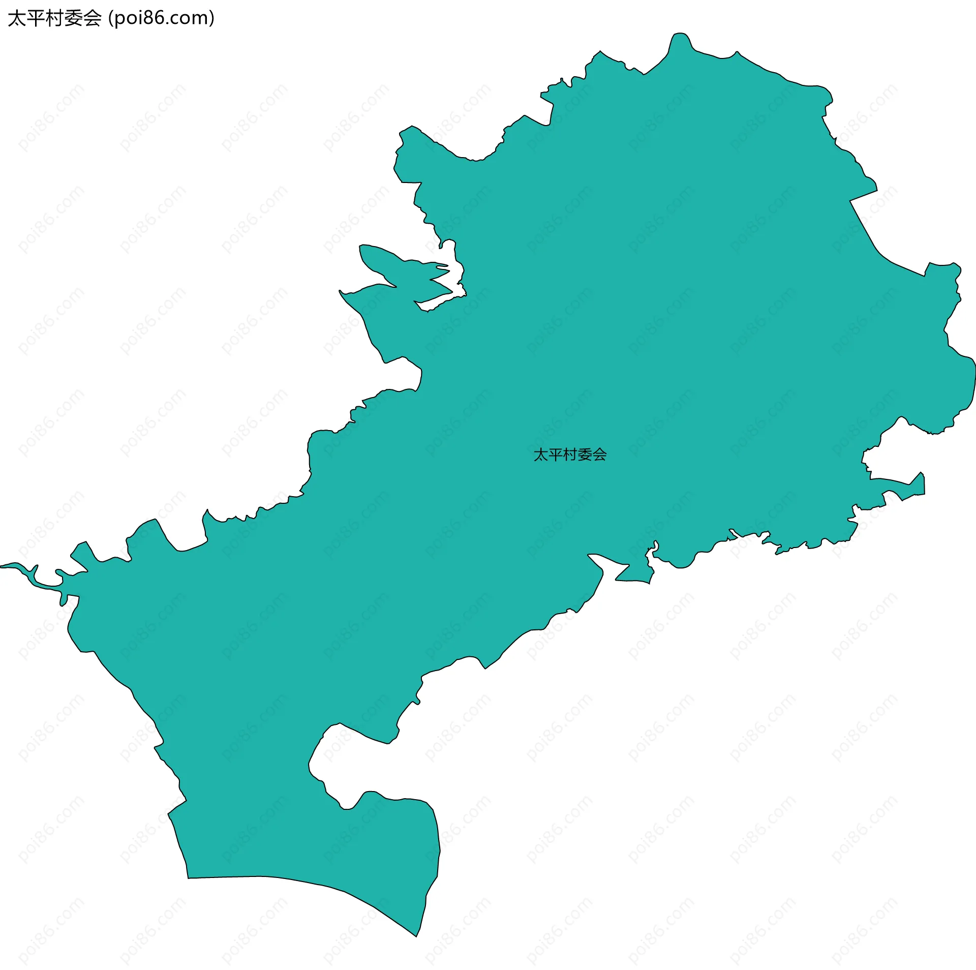 太平村委会边界地图