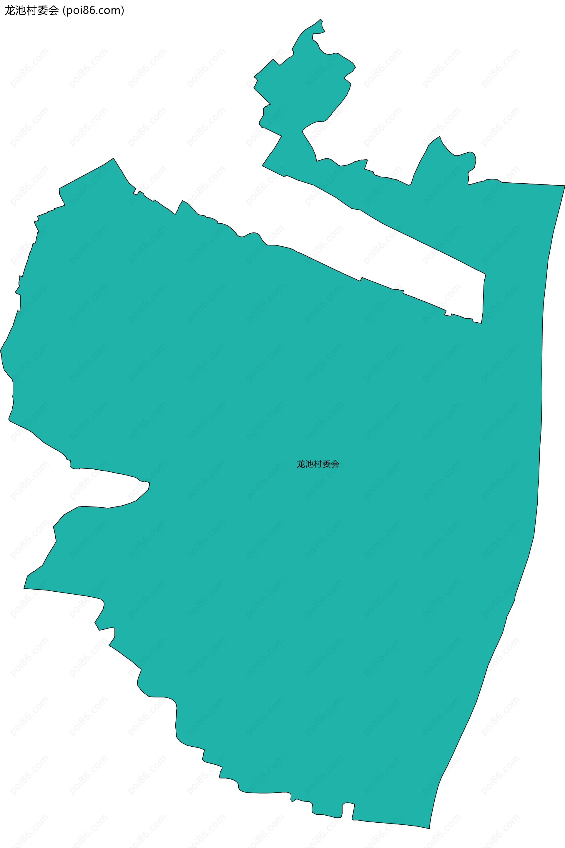 龙池村委会边界地图