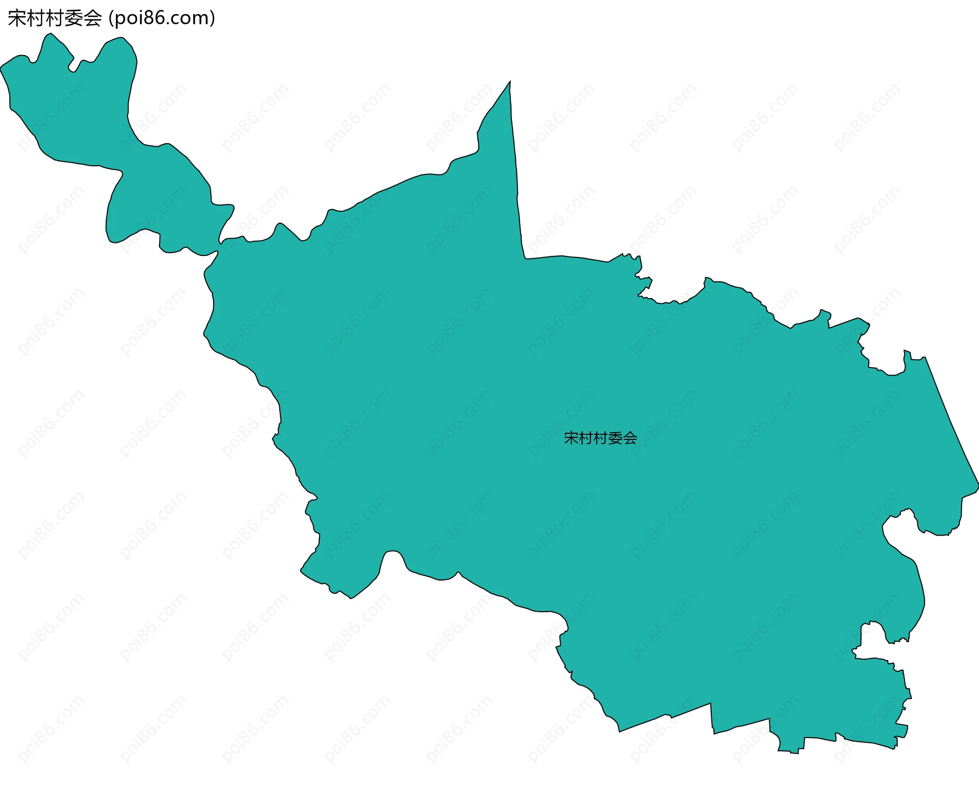 宋村村委会边界地图