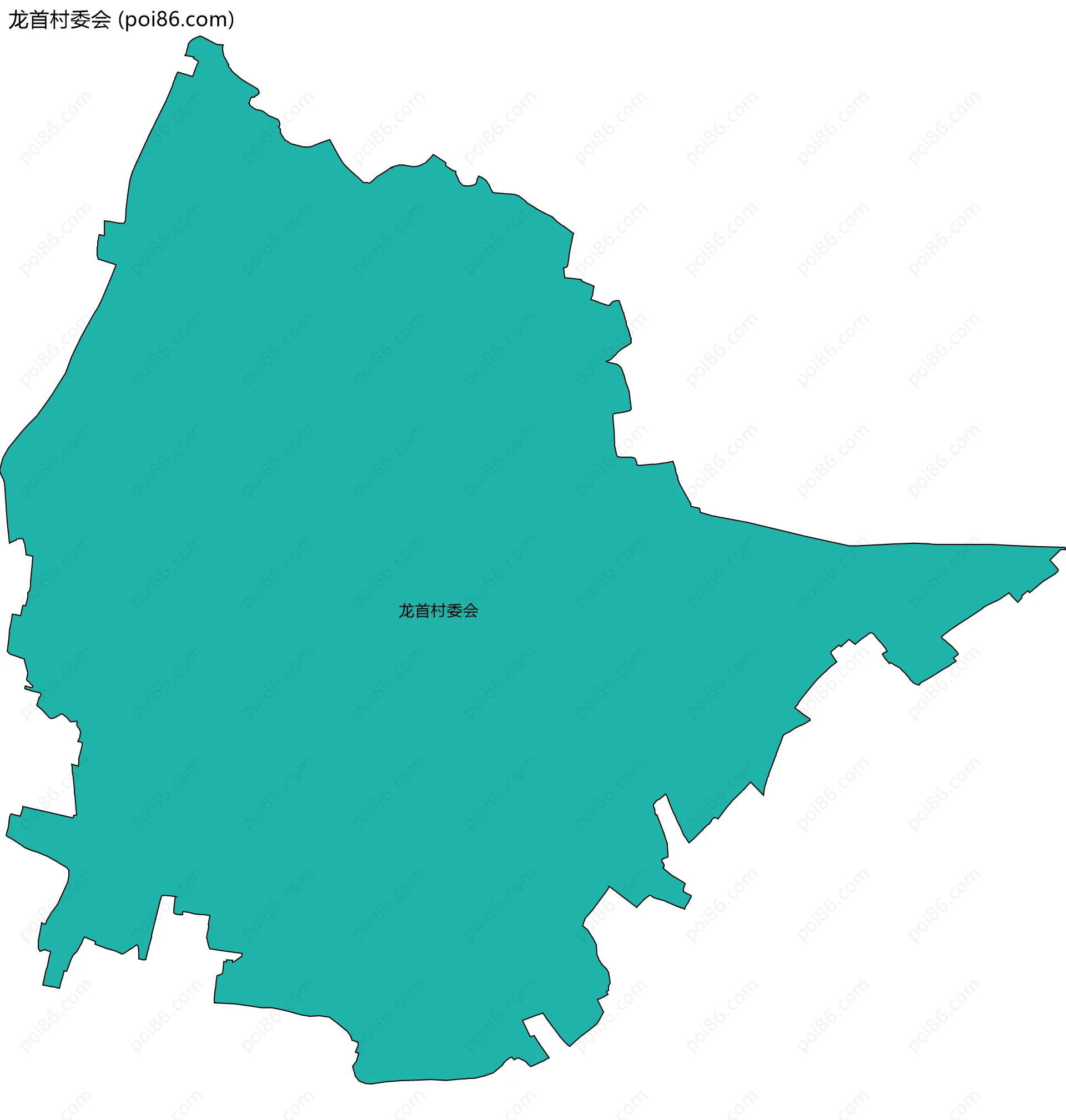 龙首村委会边界地图