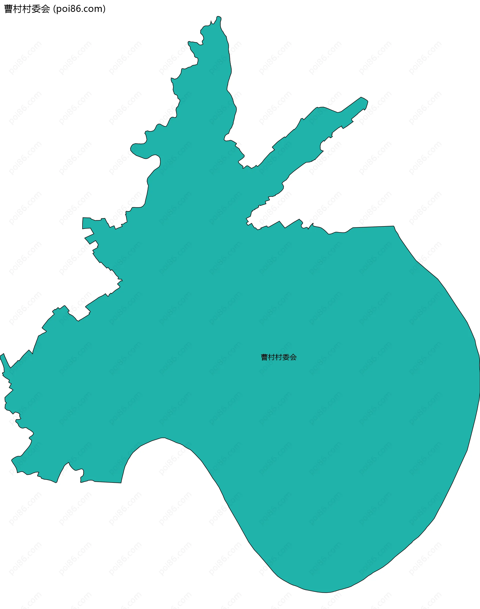 曹村村委会边界地图