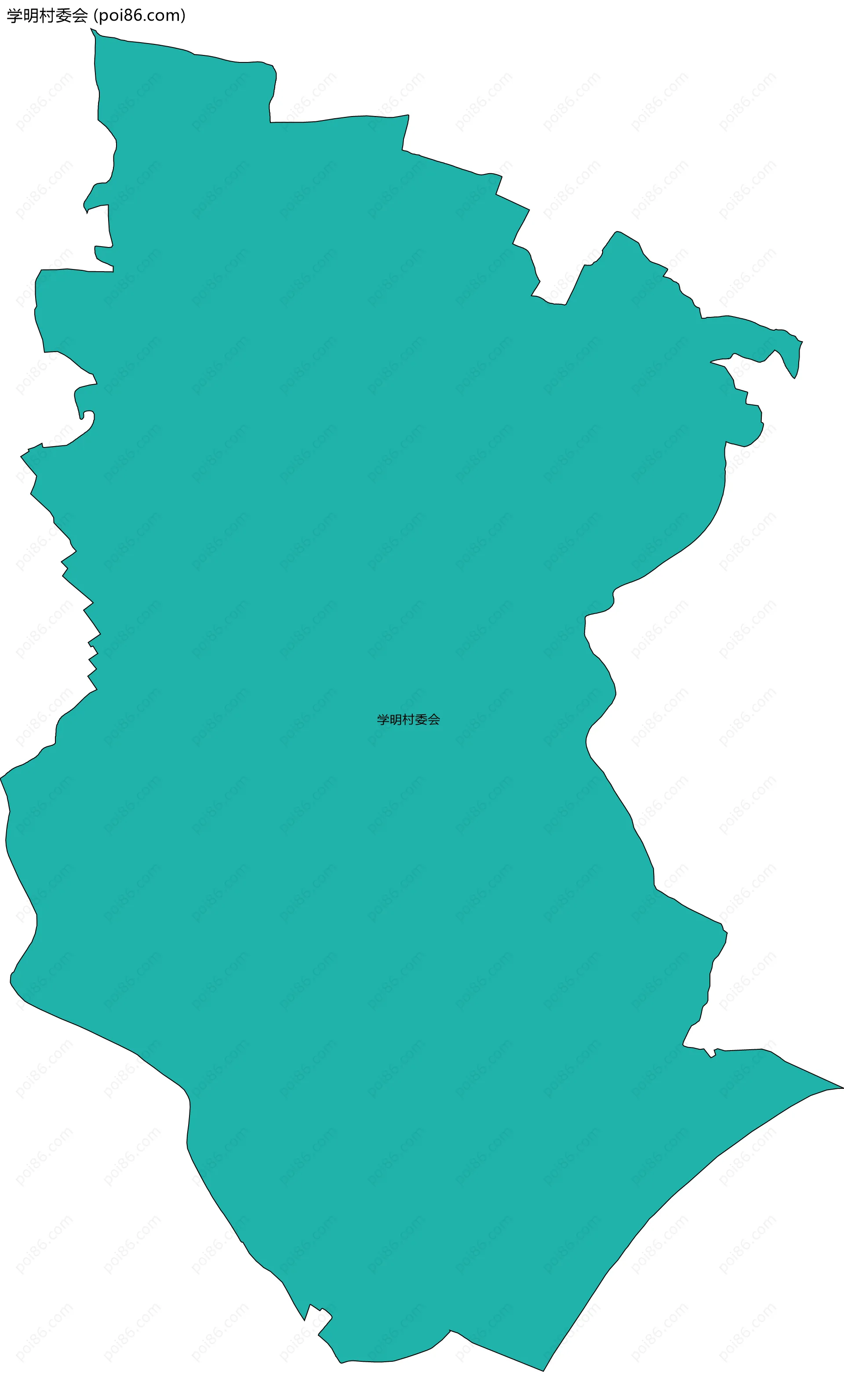 学明村委会边界地图
