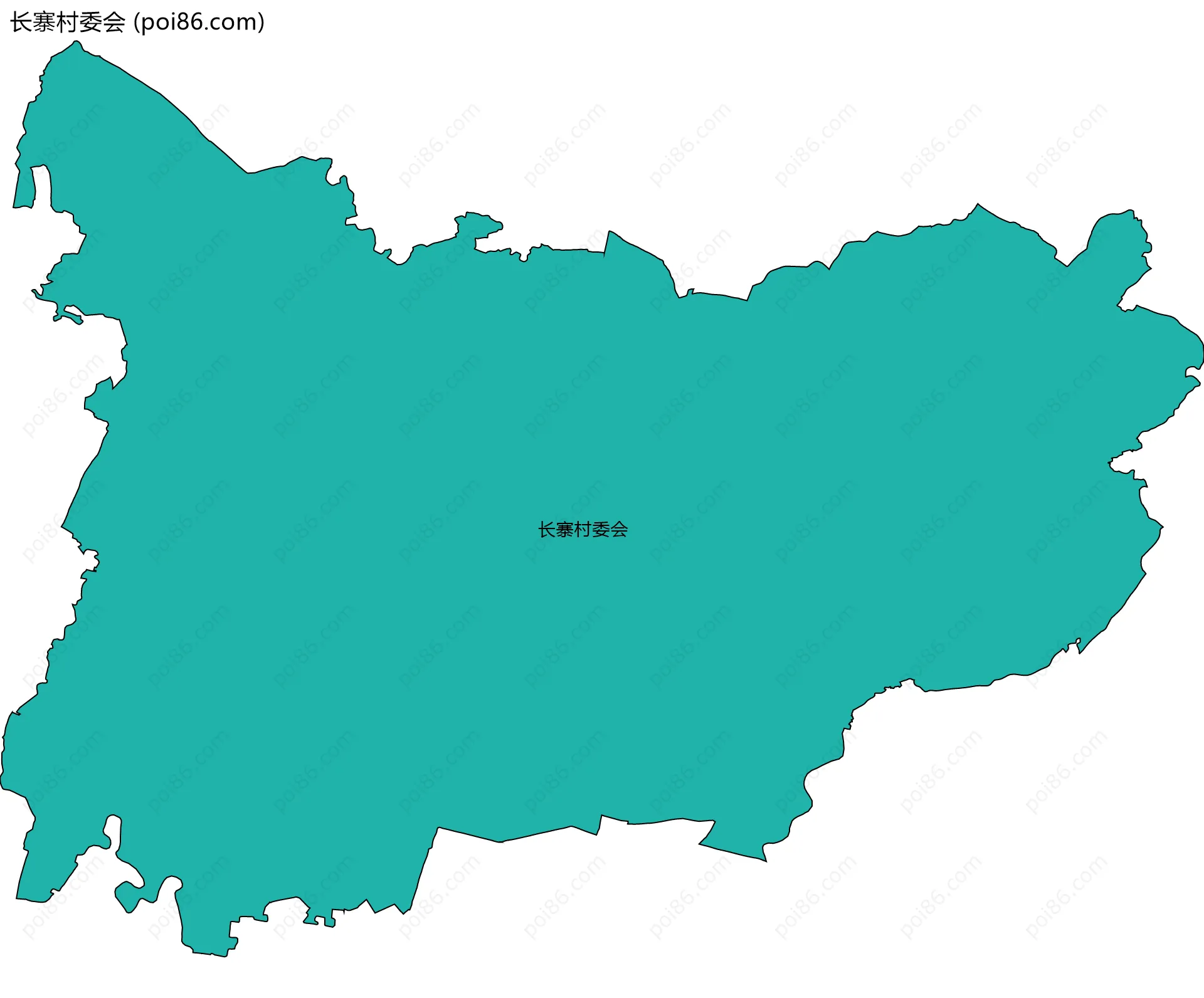 长寨村委会边界地图