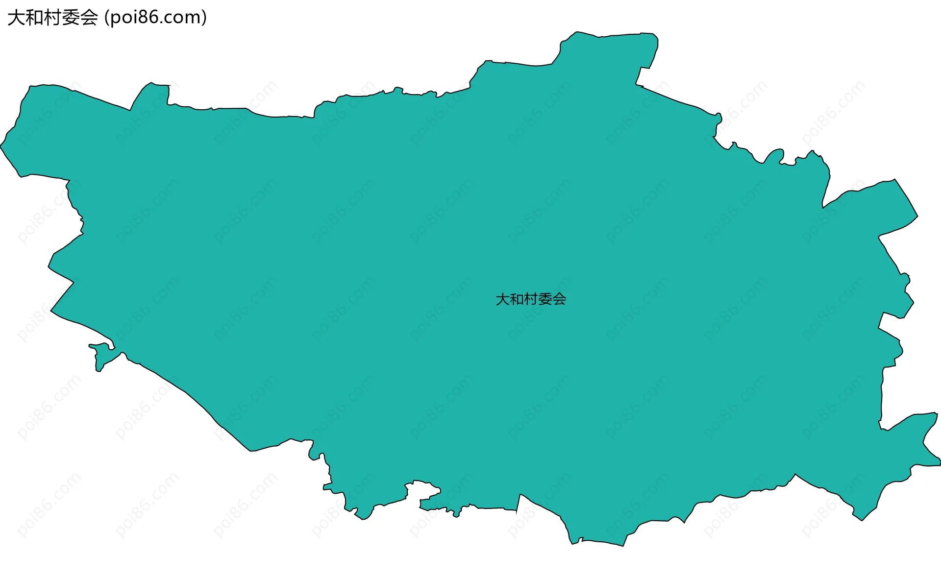 大和村委会边界地图