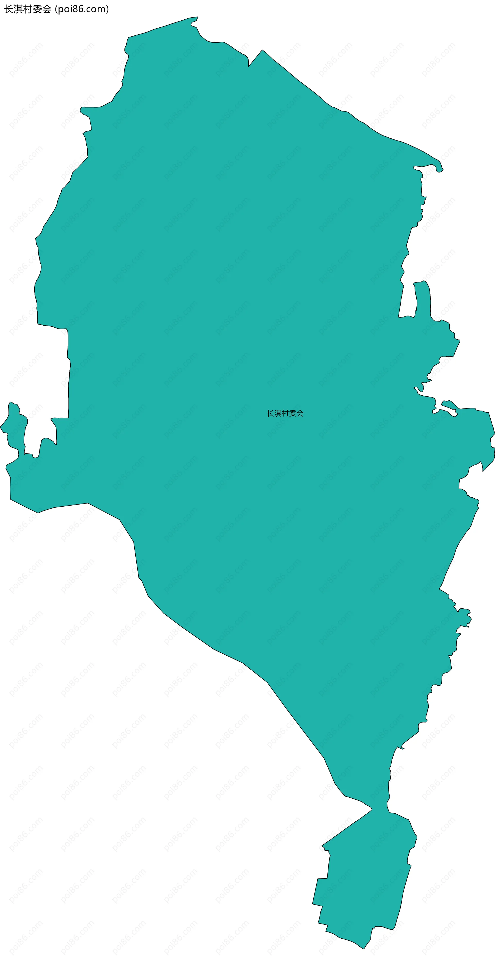 长淇村委会边界地图