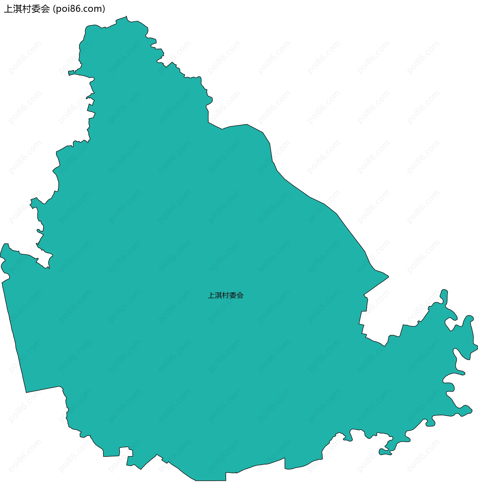 上淇村委会边界地图