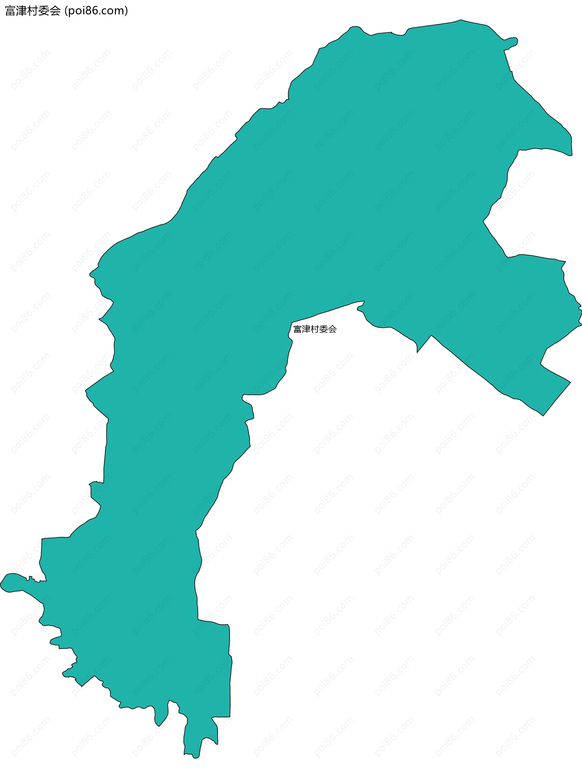 富津村委会边界地图