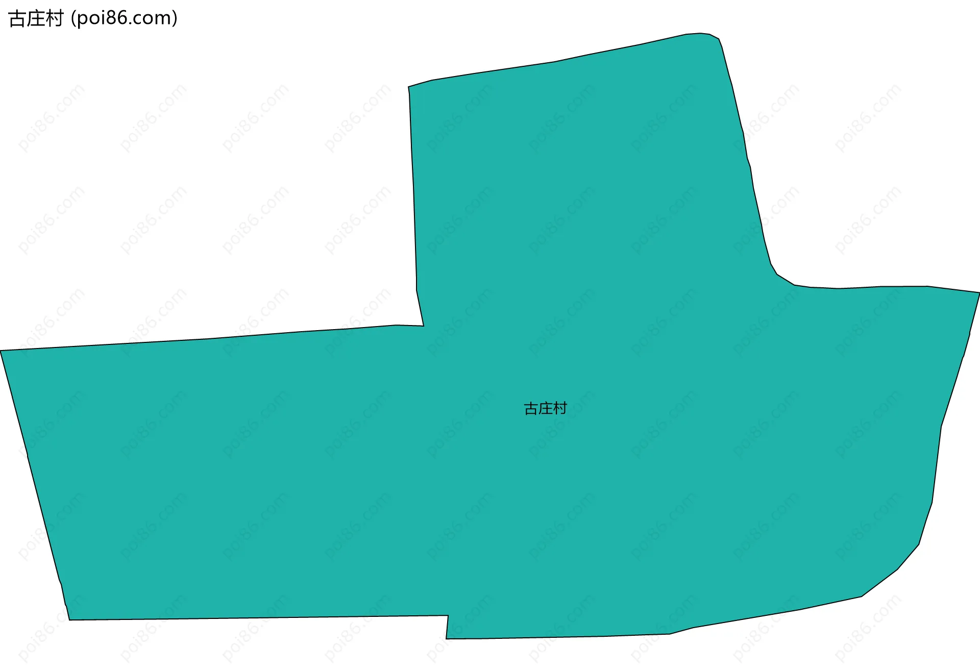 古庄村边界地图