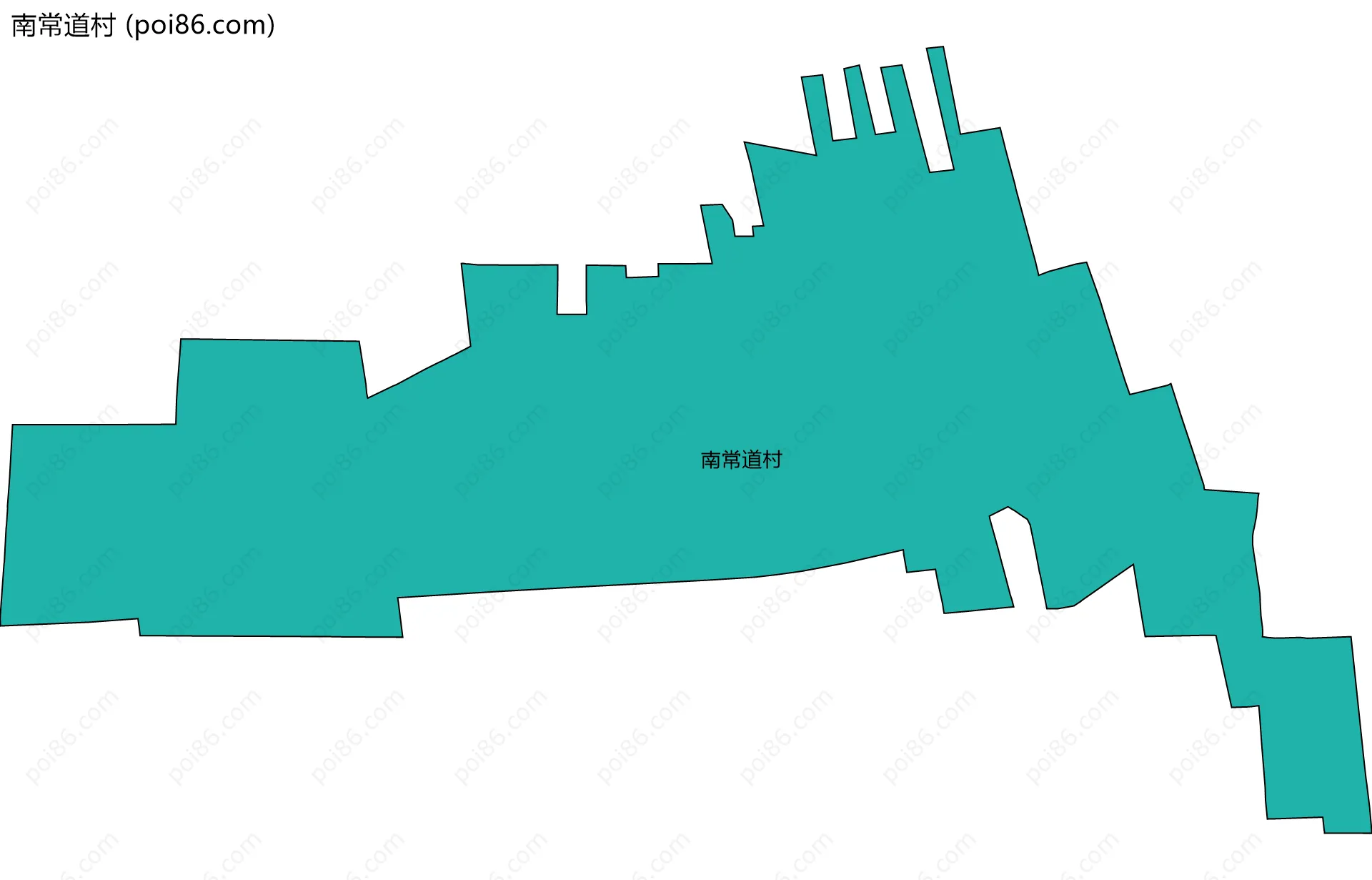 南常道村边界地图