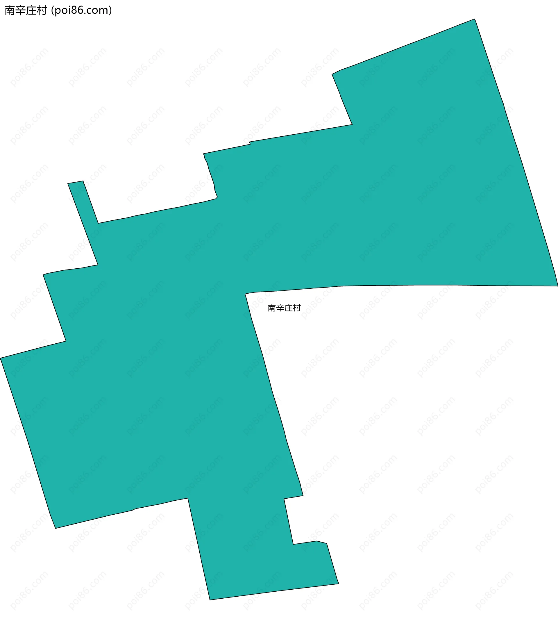 南辛庄村边界地图