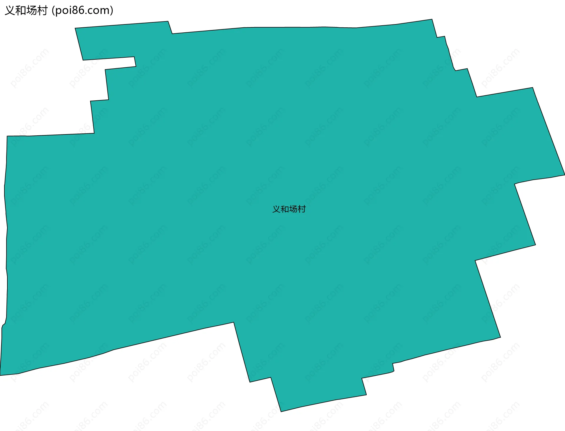义和场村边界地图