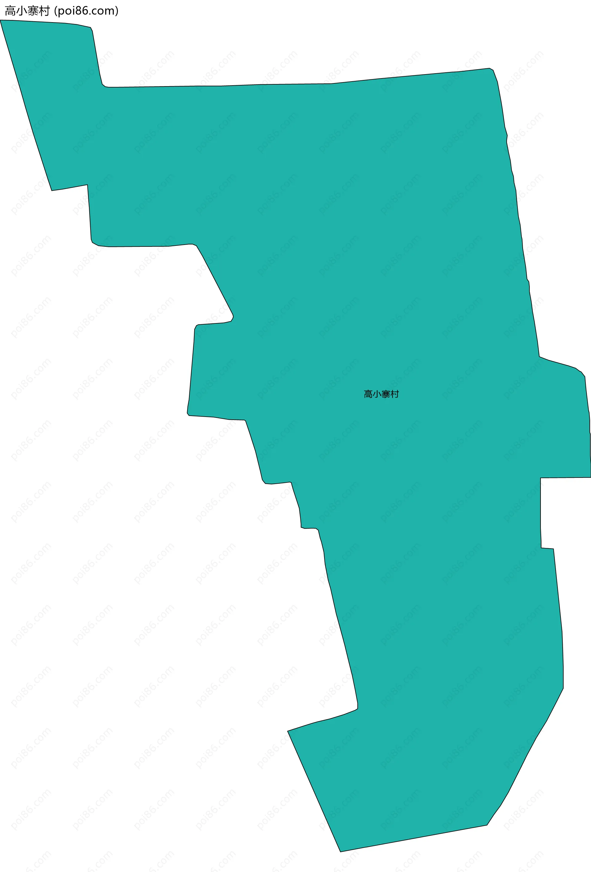 高小寨村边界地图