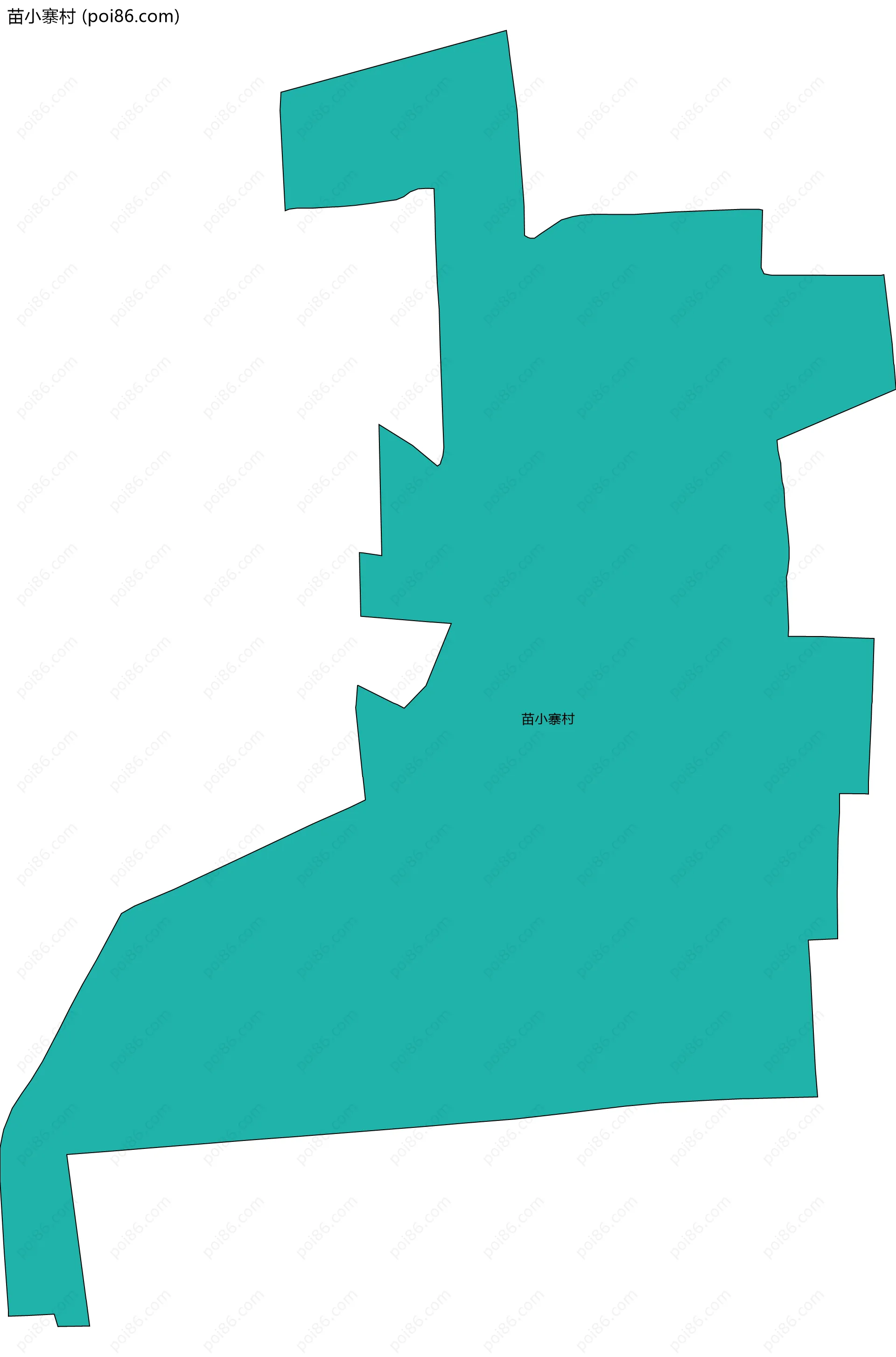 苗小寨村边界地图