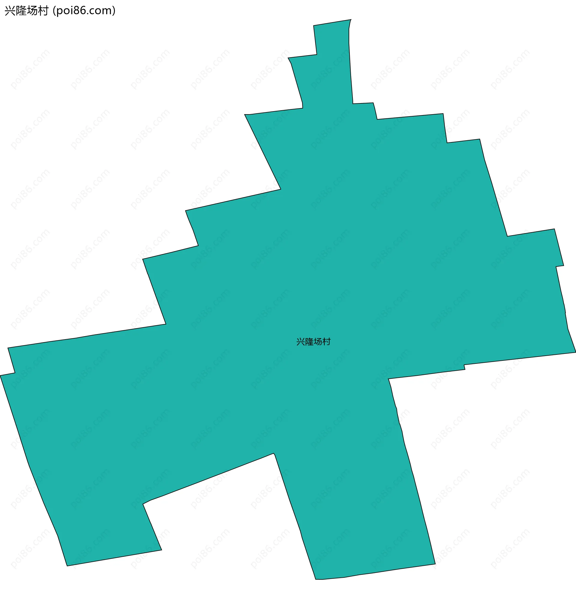 兴隆场村边界地图