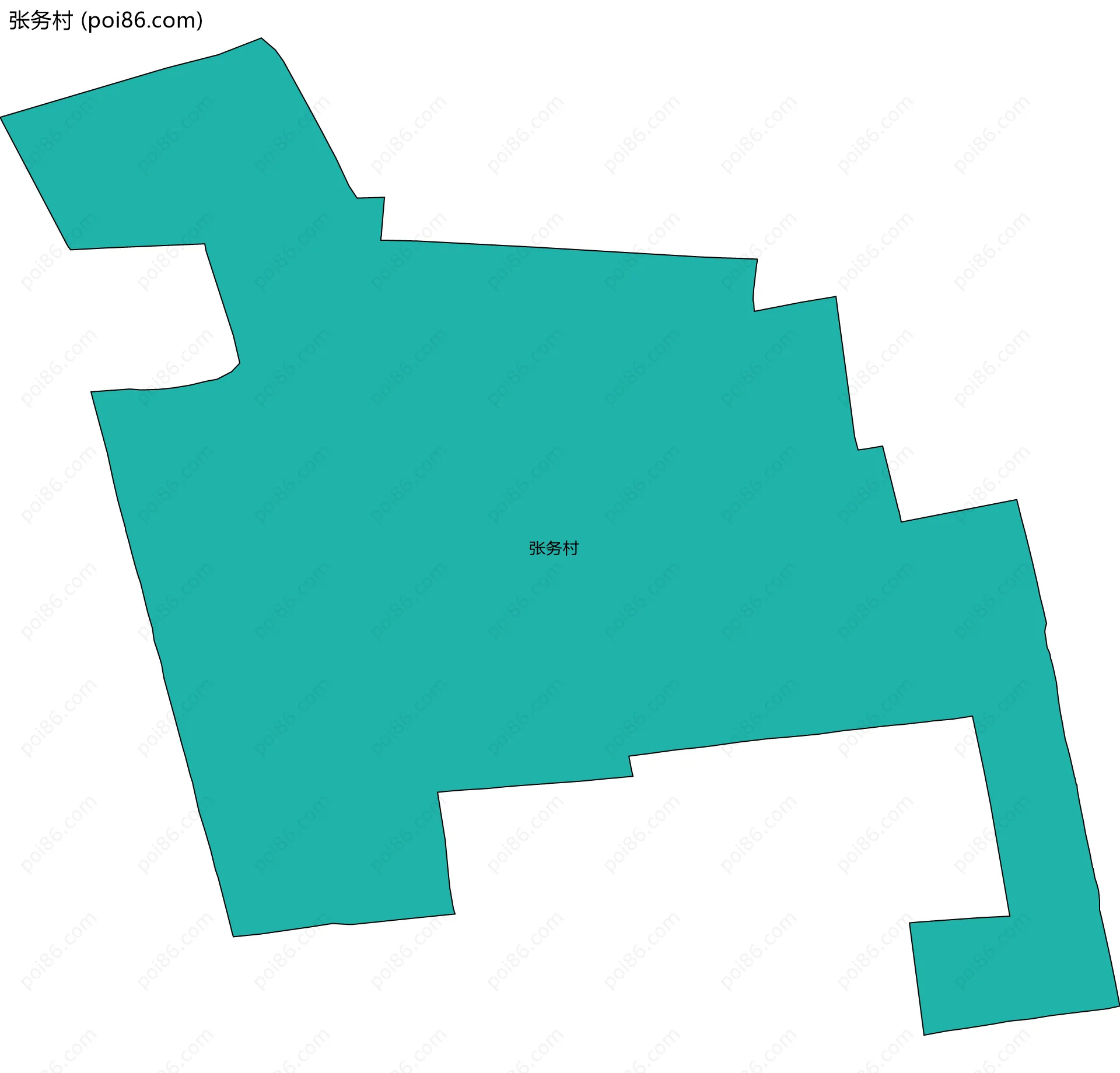 张务村边界地图