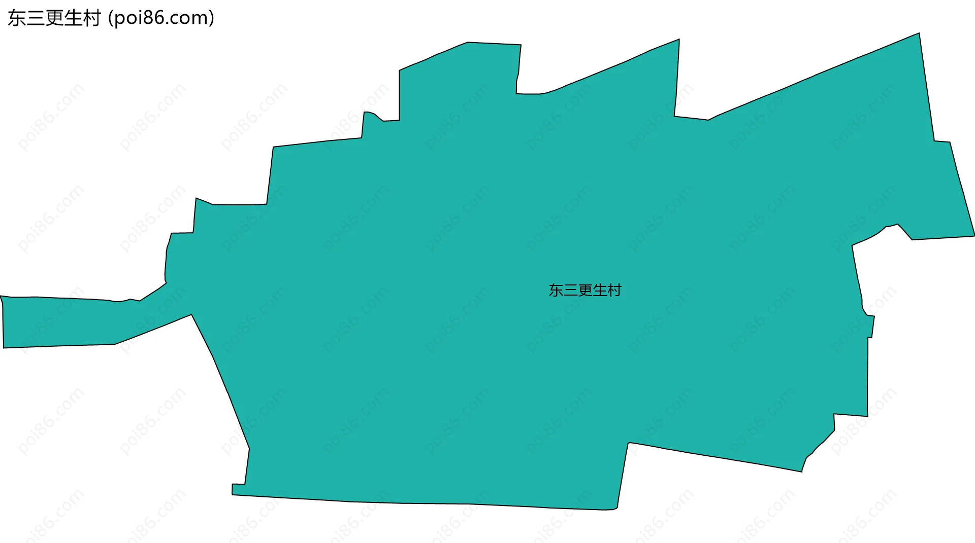 东三更生村边界地图