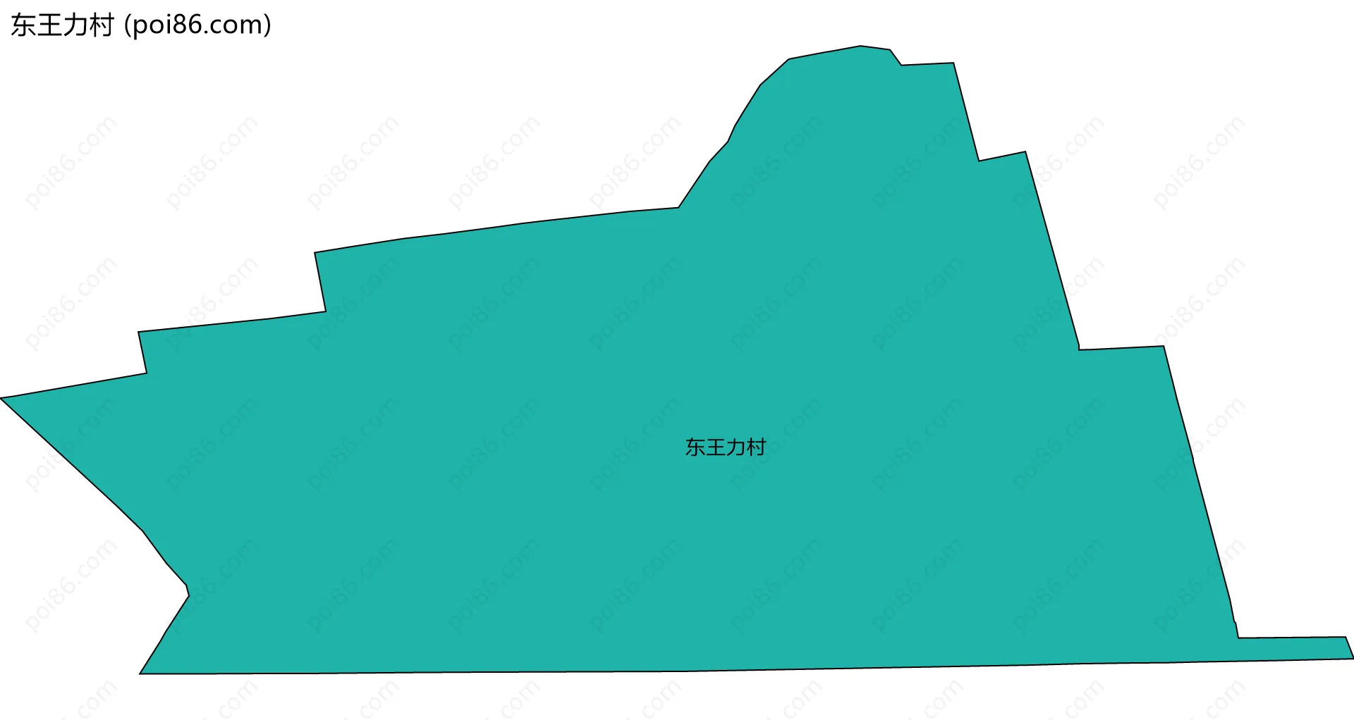 东王力村边界地图