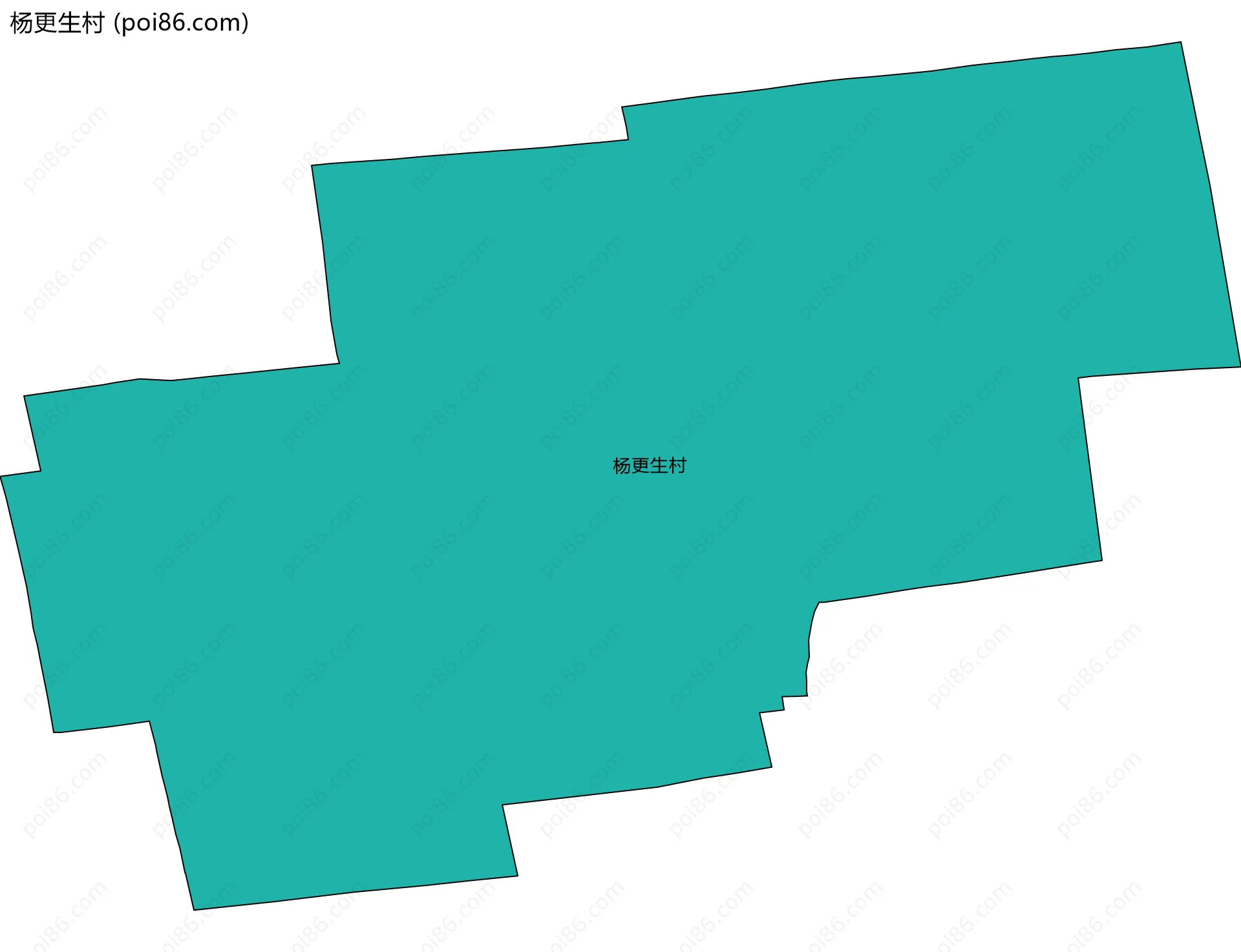 杨更生村边界地图