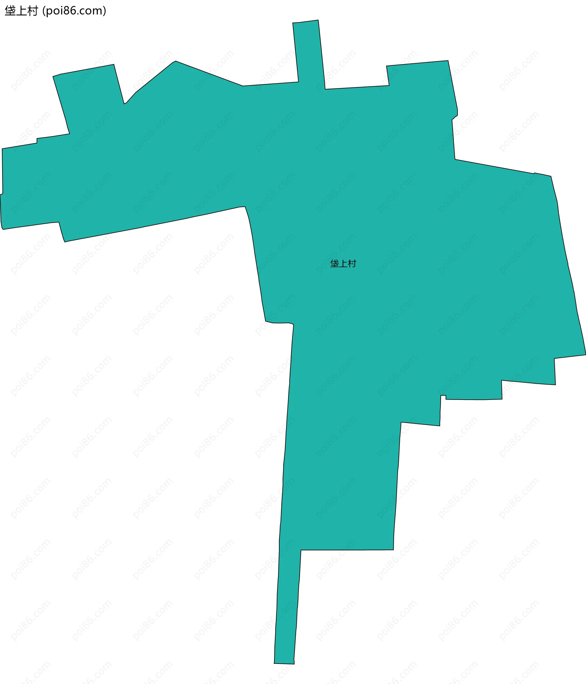 垡上村边界地图