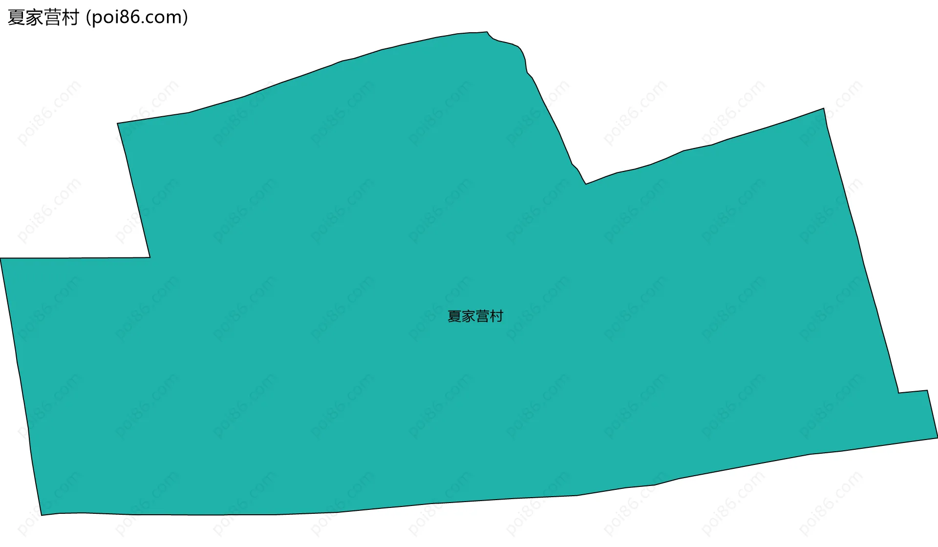 夏家营村边界地图