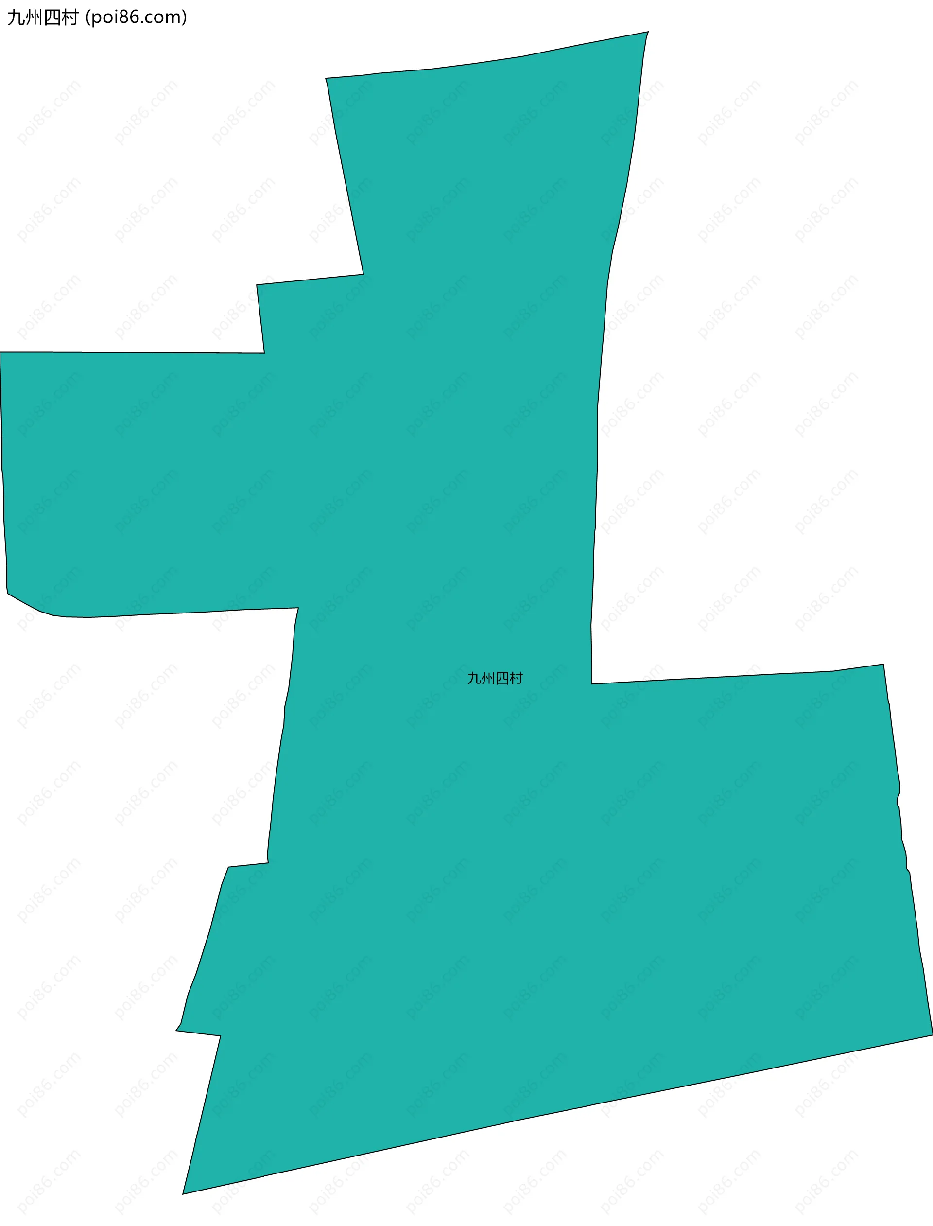 九州四村边界地图